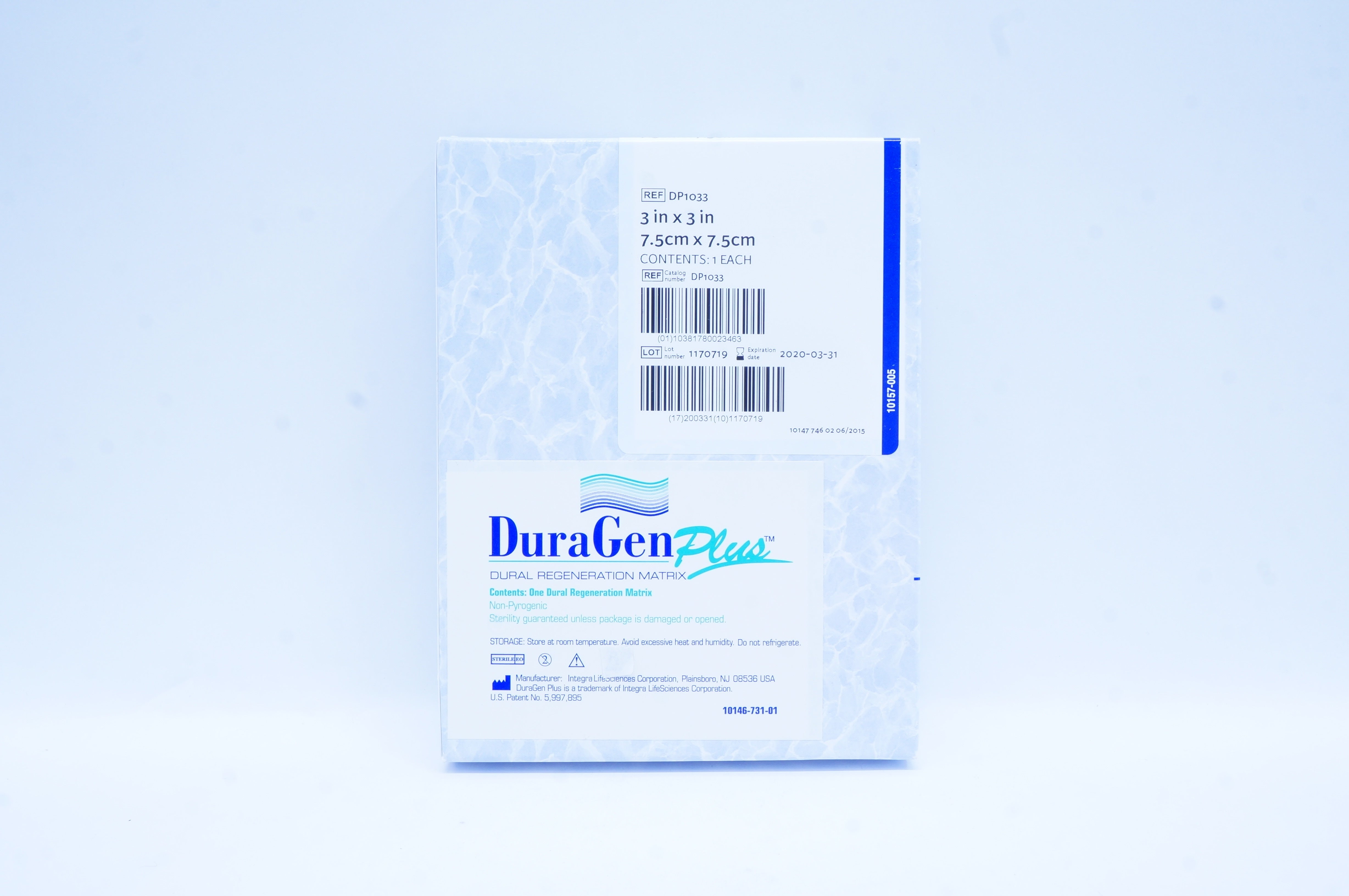 Integra Lifesciences DP1033 DuraGen Plus Dural Regeneration Matrix 3 x ...