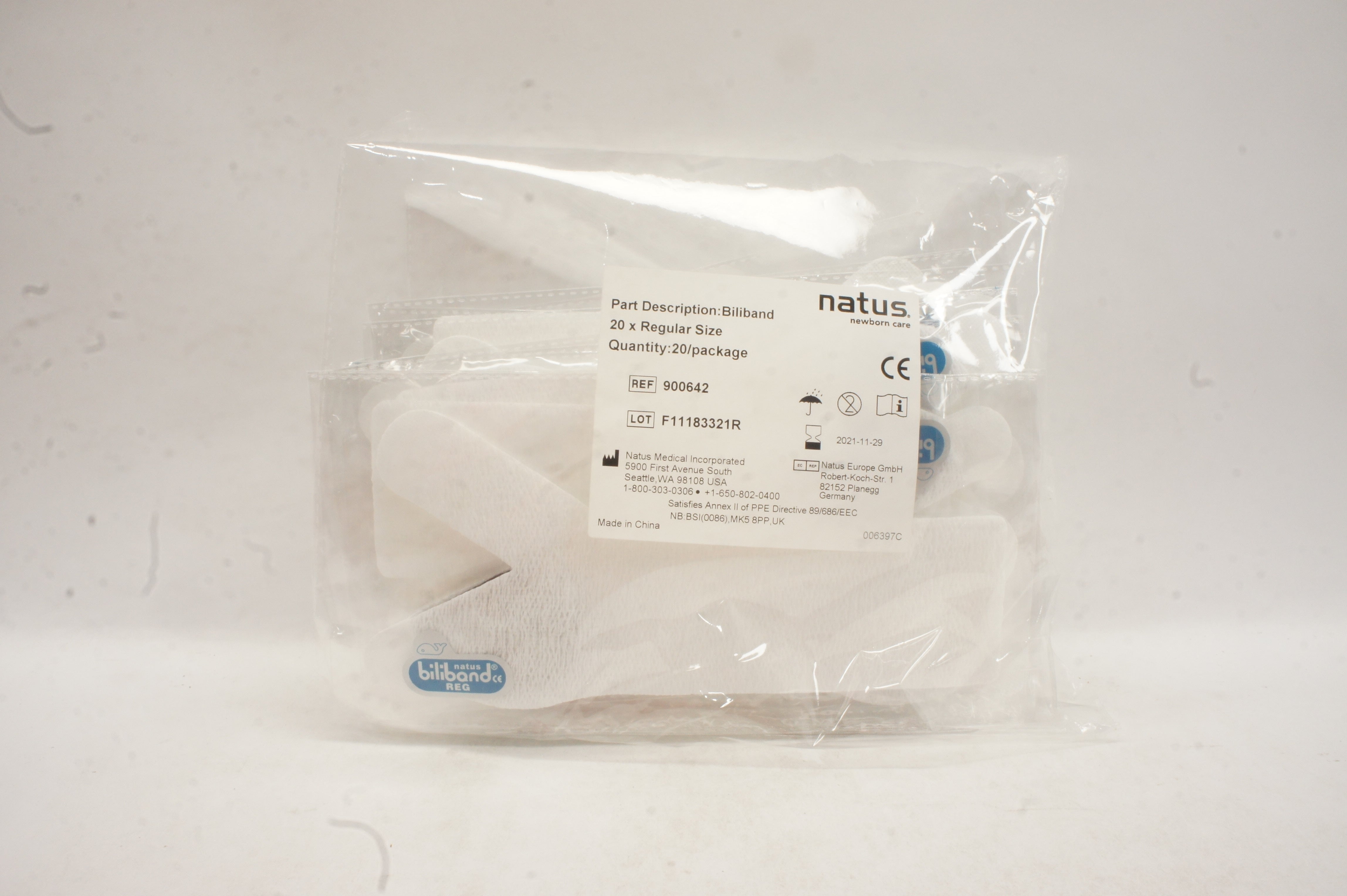 Natus 900642 Biliband 20 x Regular 30-38cm (x)