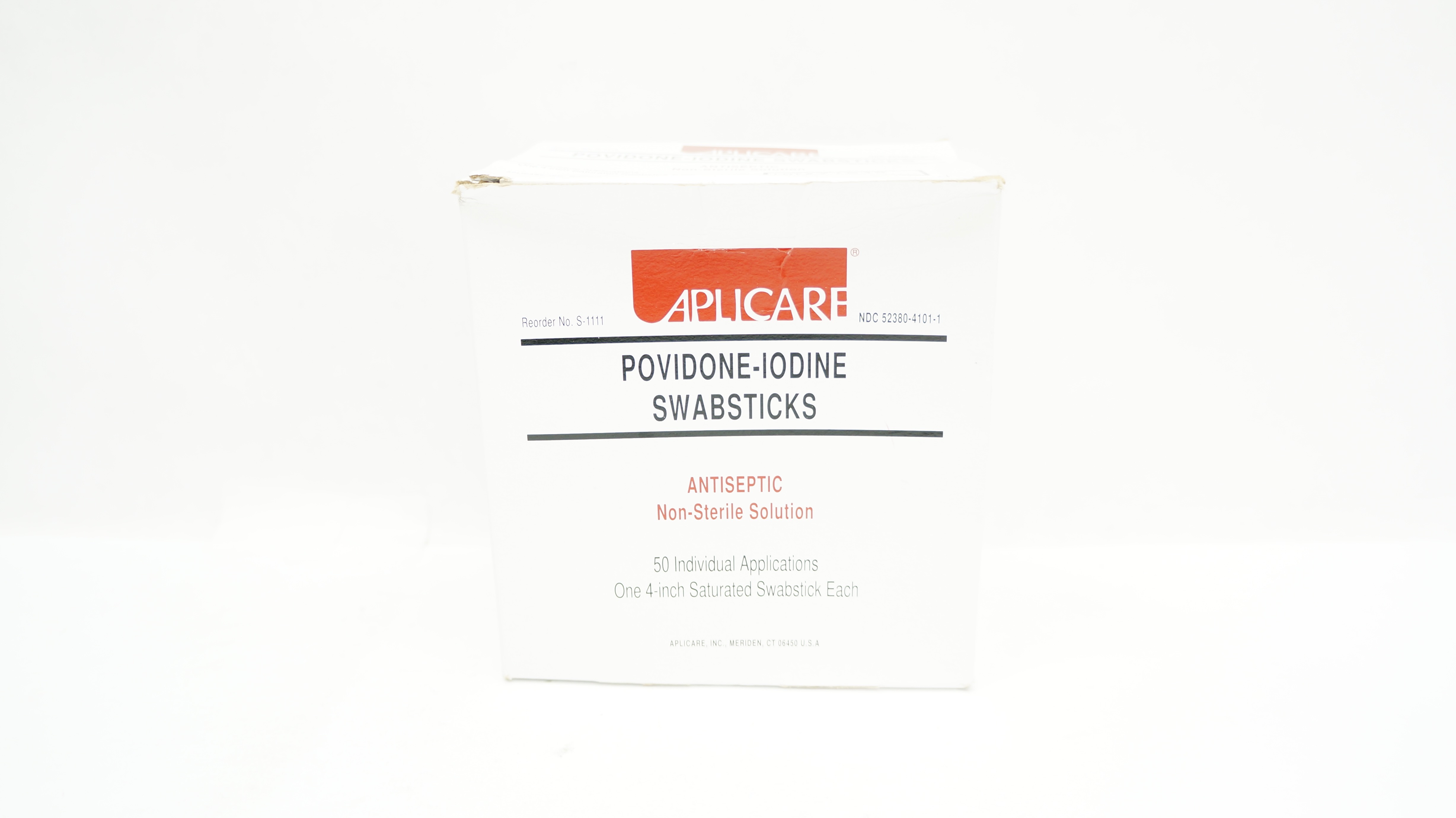 Applicare S-1111 Povidone-Iodine Swabsticks 4 inch (x) - Box of 23