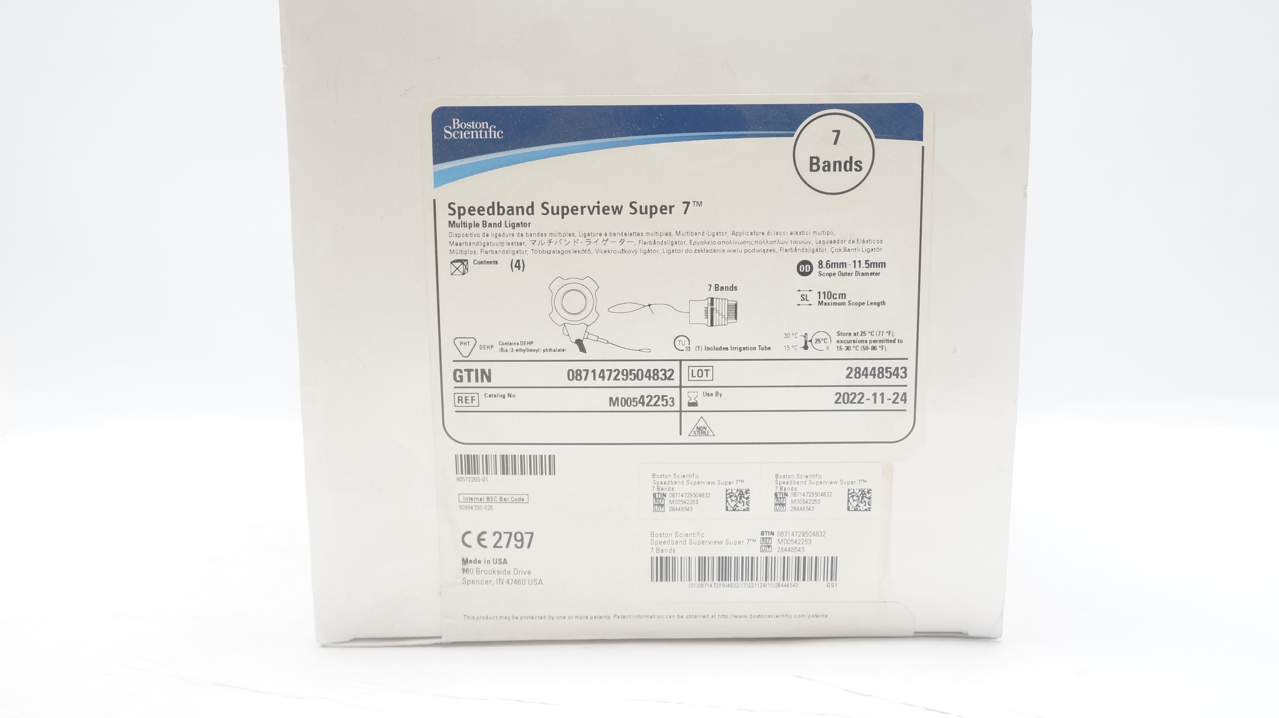 Boston Scientific M00542253 Speedband Superview Multiple Band Ligator 7 Bands(x)