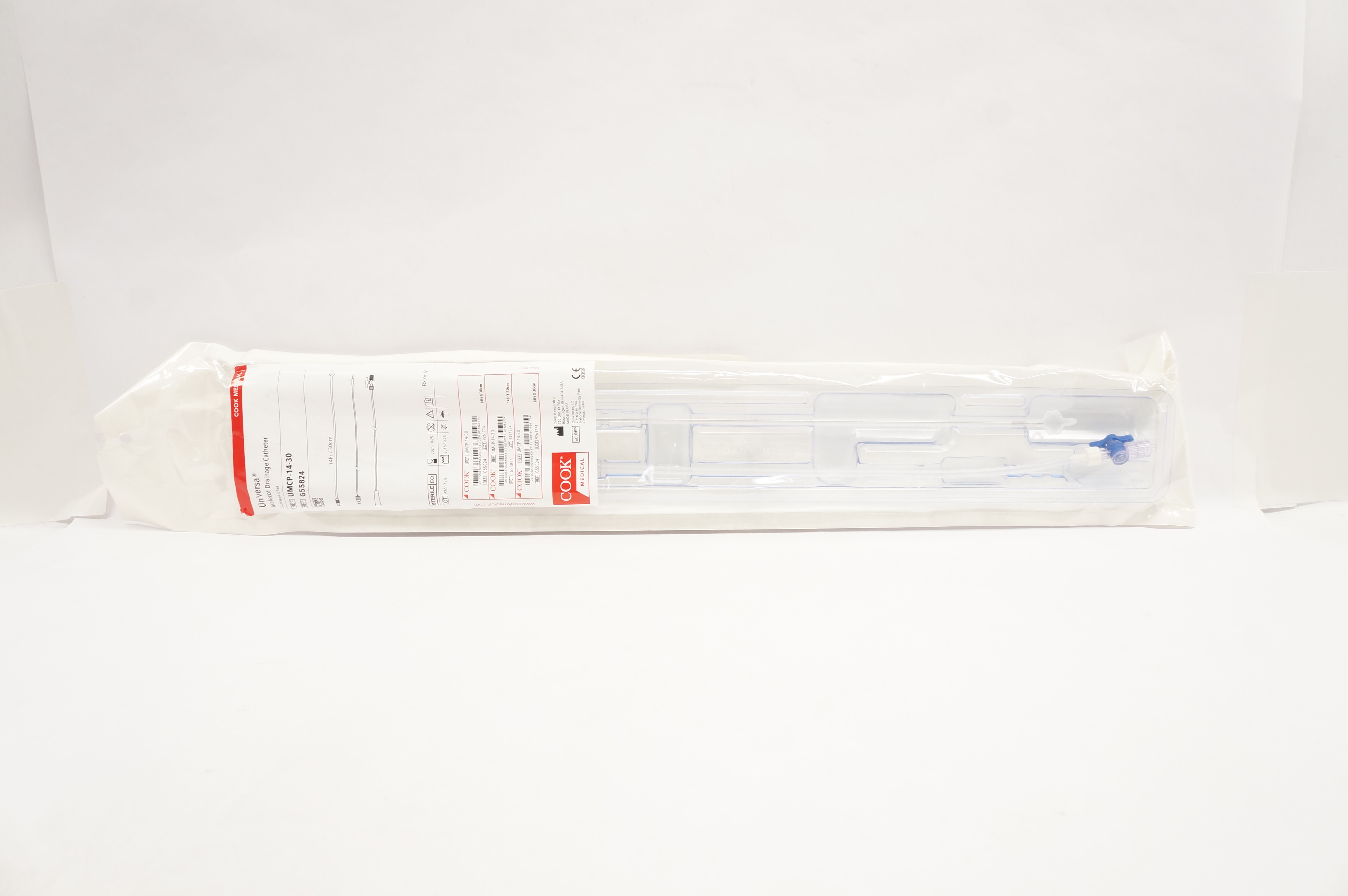 Cook G55824 Universa Malecot Drainage Cath. Suprapubic Set 14Fr x 30cm (x)