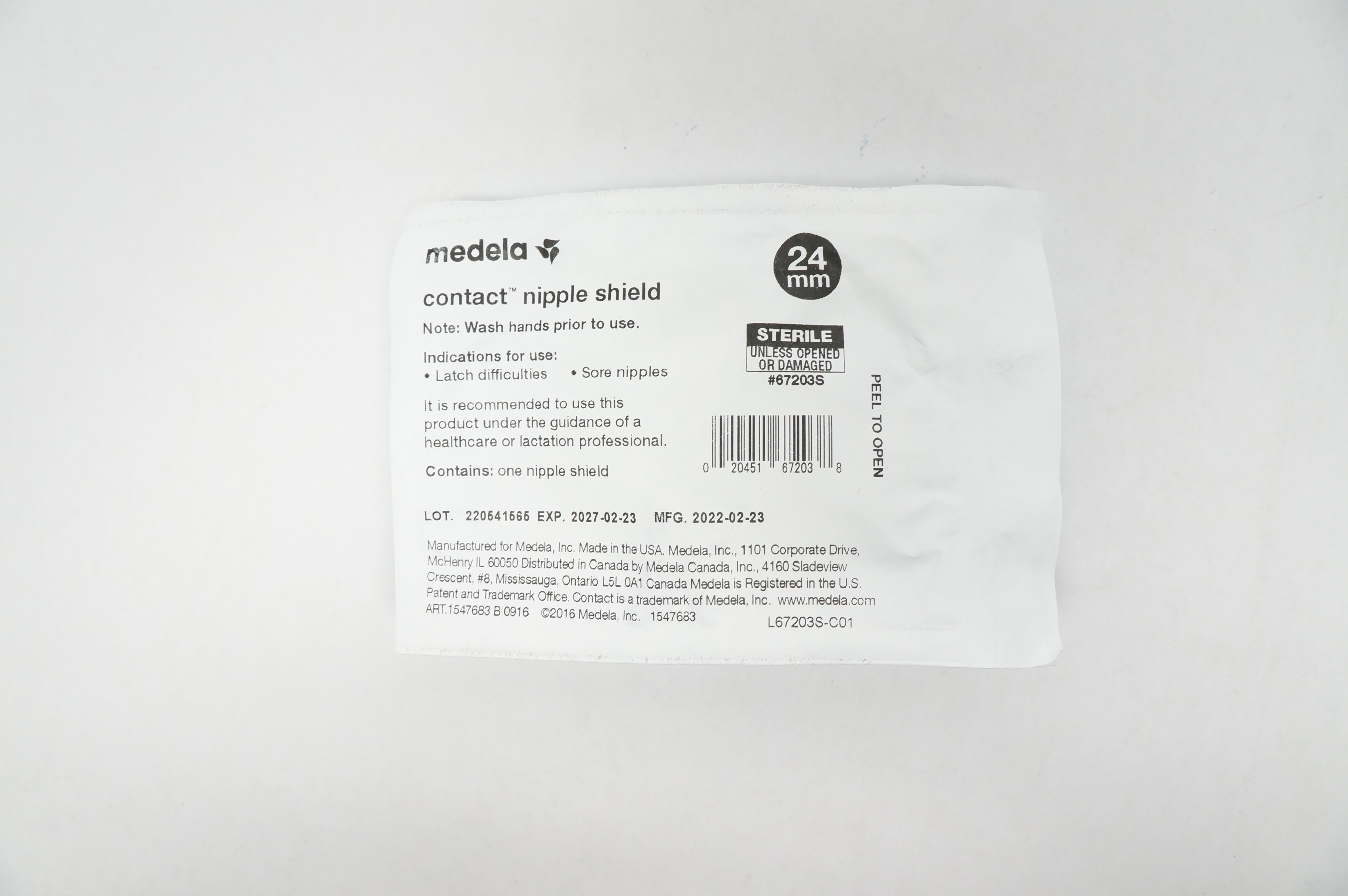 Medela 67203S Contact Nipple Shield 24mm