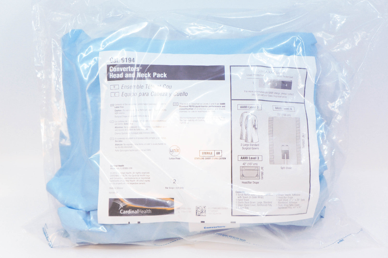 CardinalHealth 9194 Convertors Head and Neck Pack