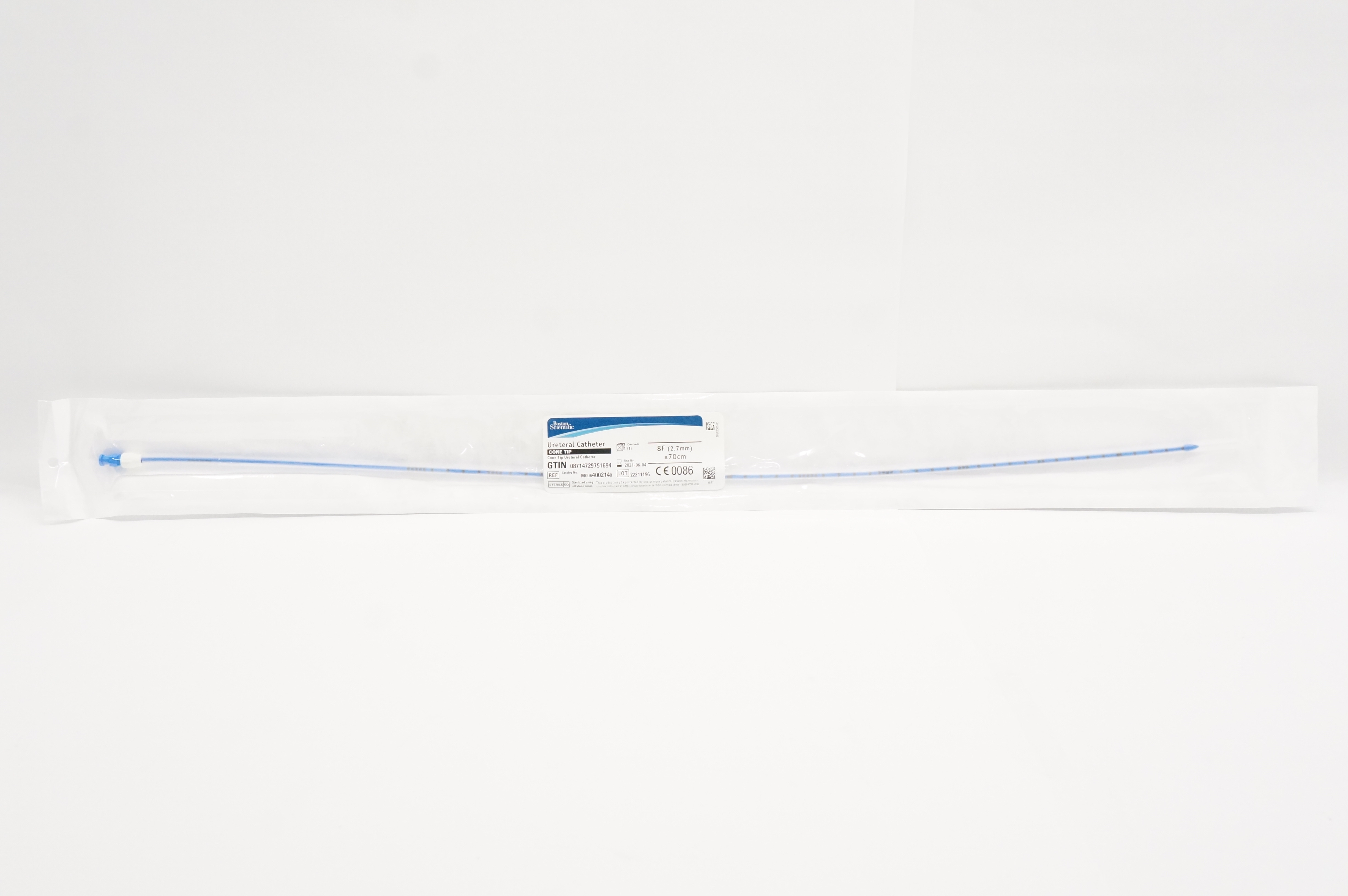 Boston Scientific M0064002140 Cone Tip Ureteral Cath. 8F x 70cm (x)