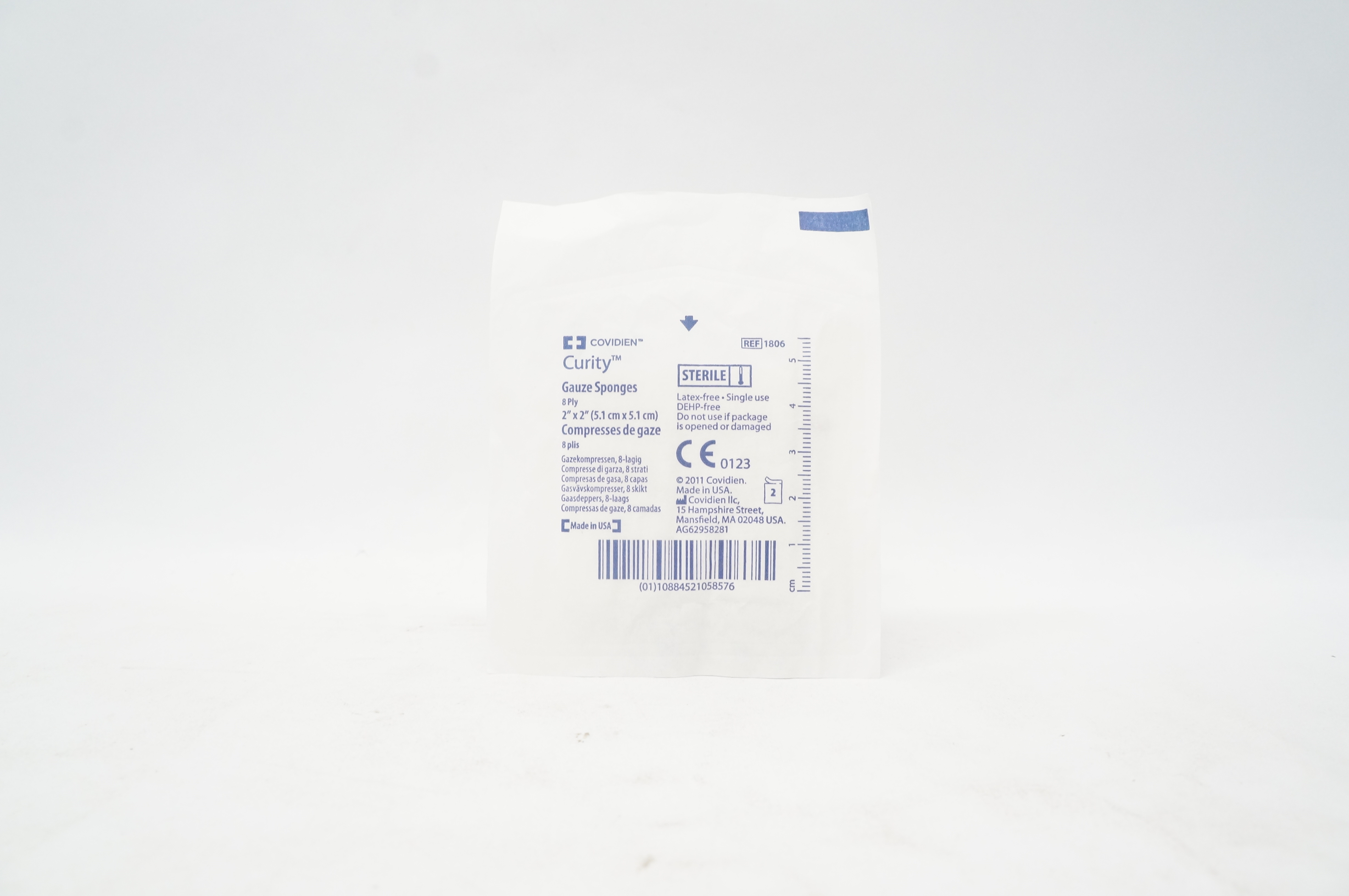 Covidien 1806 Curity Gauze Sponges 8-Ply 2 inch x 2 inch