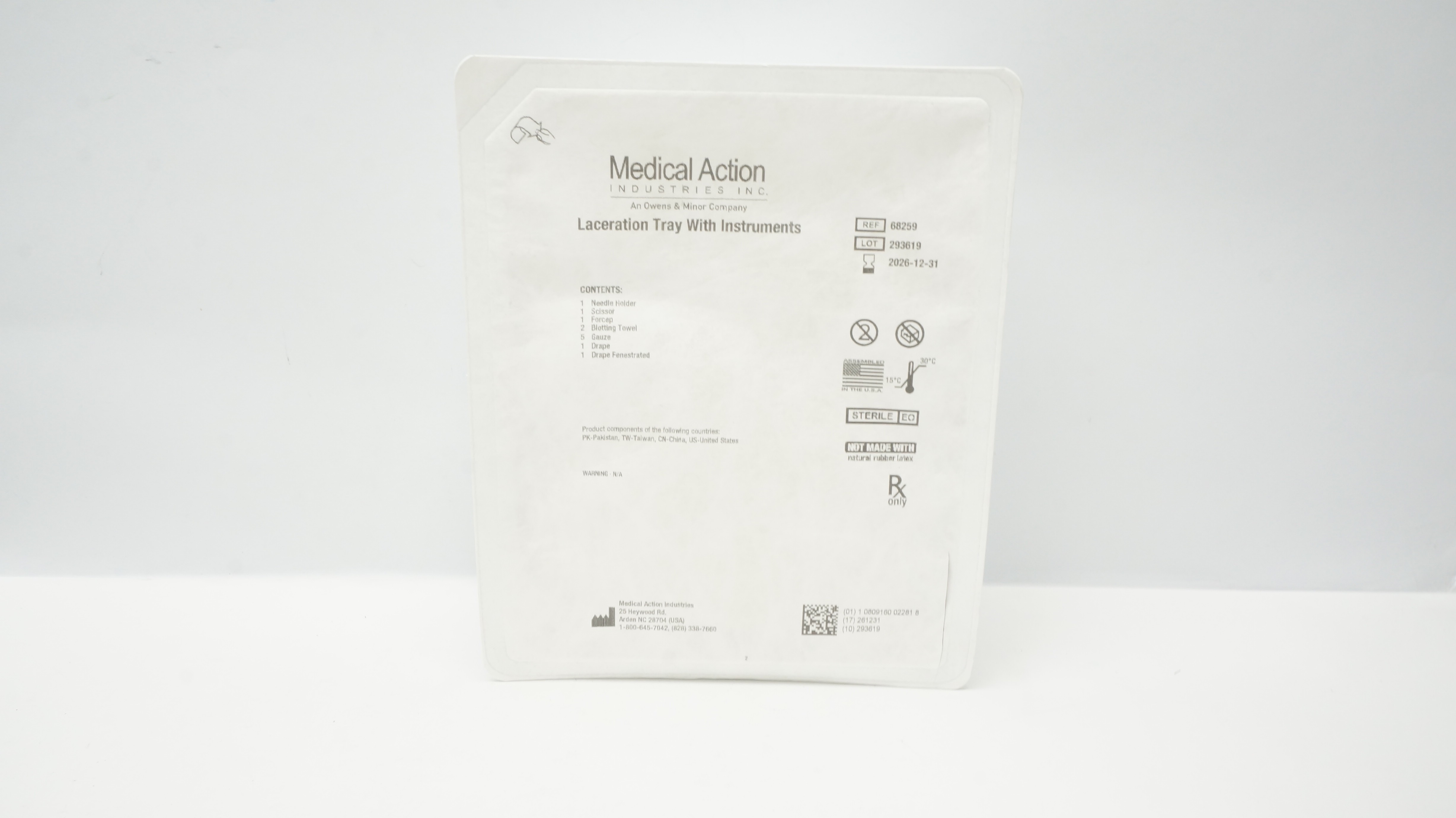 Medical Action 68259 Laceration Tray W/ Instruments