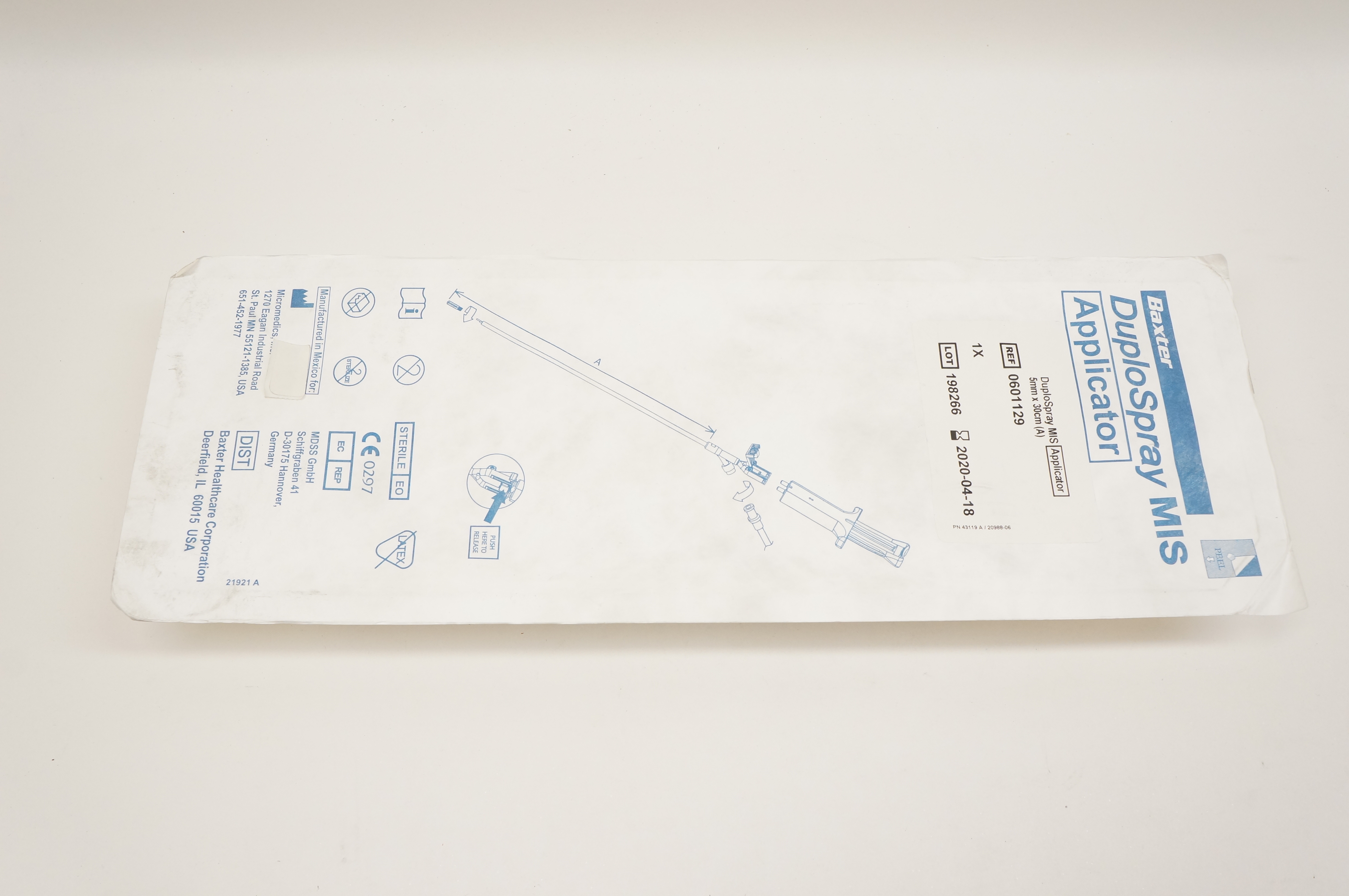 Baxter 0601129 DuploSpray MIS Applicator 5mm x 30cm (x)