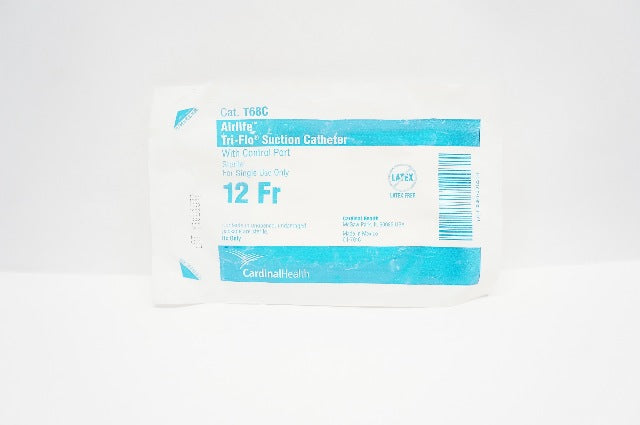 Cardinal Health T68C Airlife Tri-Flo Suction Cath. w/Control Port 12Fr