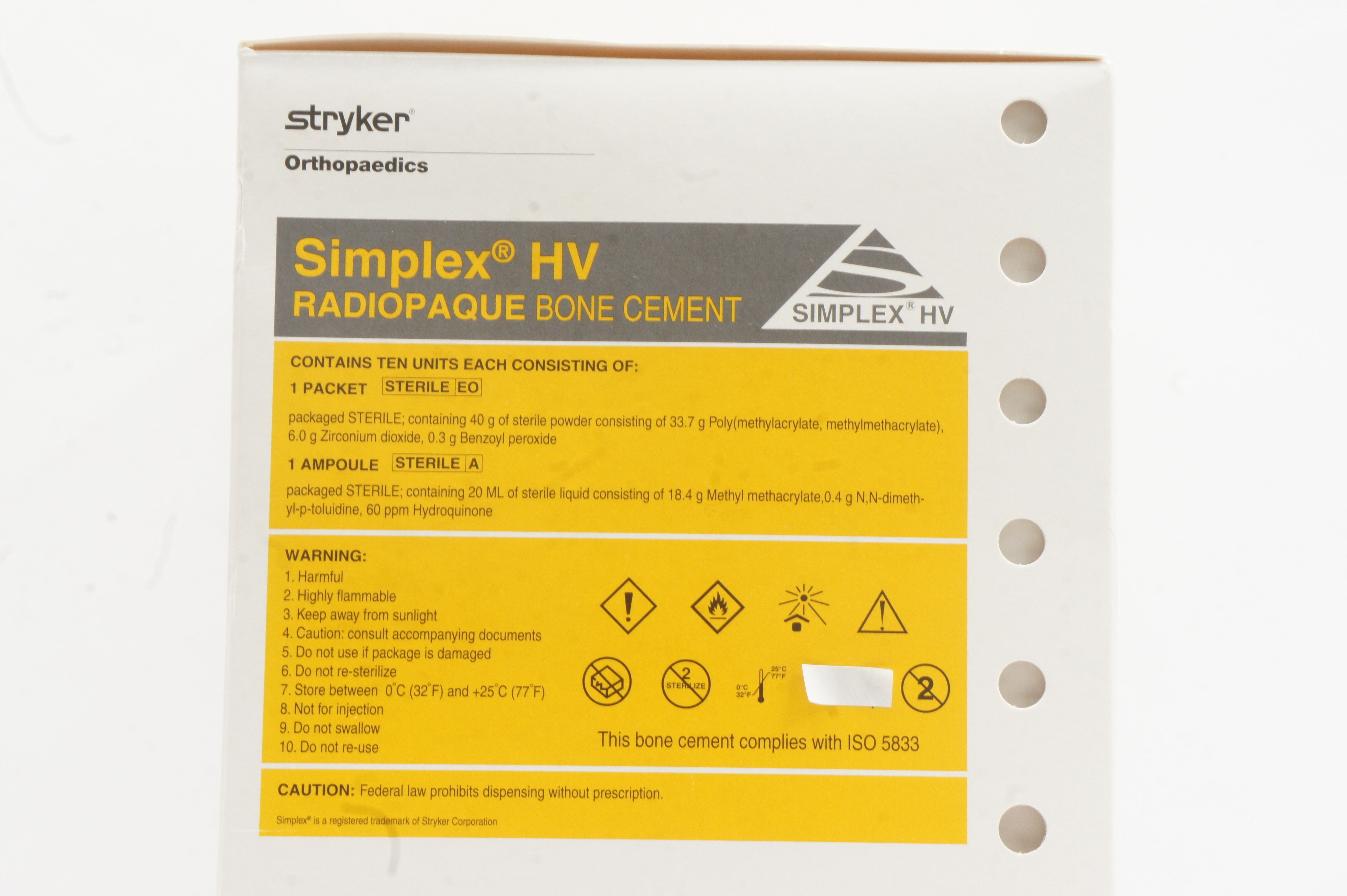 流行り の ブランド - 2025年おすすめのアイテム満載 6194-1-010 Stryker Simplex (x Cement Bone Radiopaque HV フィルムカメラ