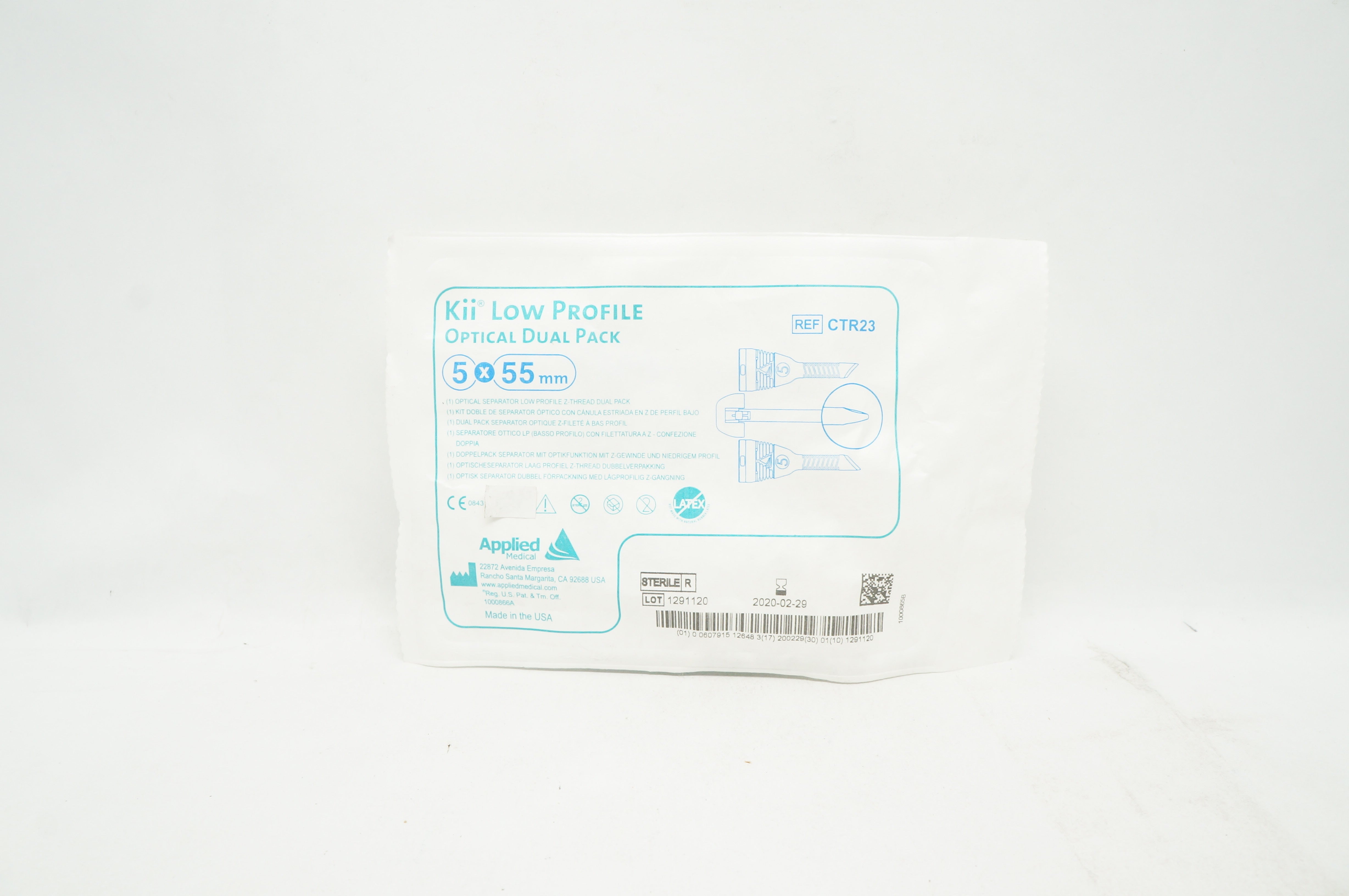 Applied Medical CTR23 Kii Low Profile Optical Dual Pack 5 x 55mm (x)