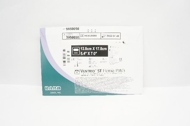 Bard 5950050 Davol Ventrio ST Hernia Patch Oval 5.4inch x 7.0inch (x)