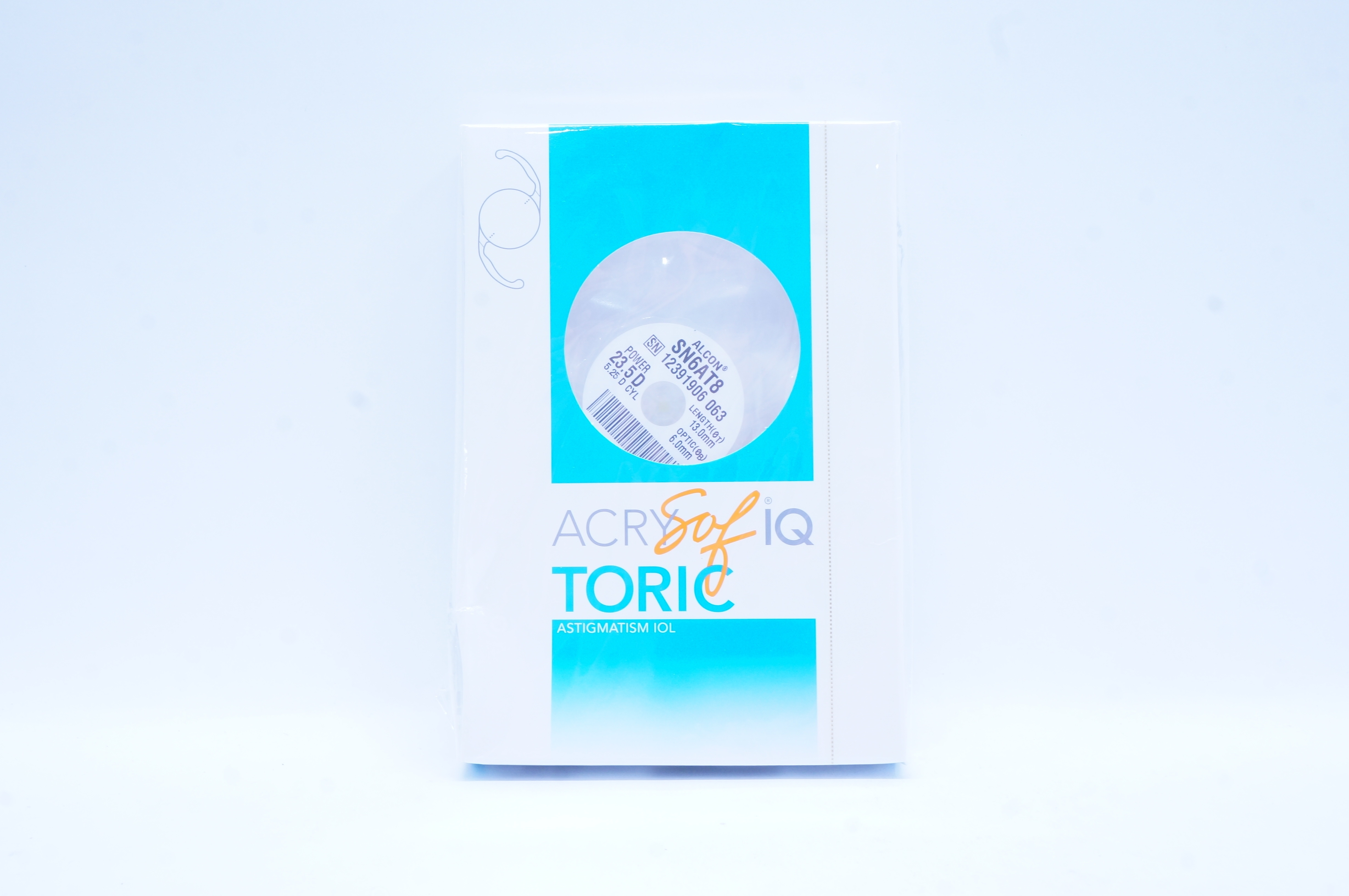Alcon SN6AT8 ACRYSof IQ Toric Astigmatism IOL 23.5D  5.25 Cylinder (x)