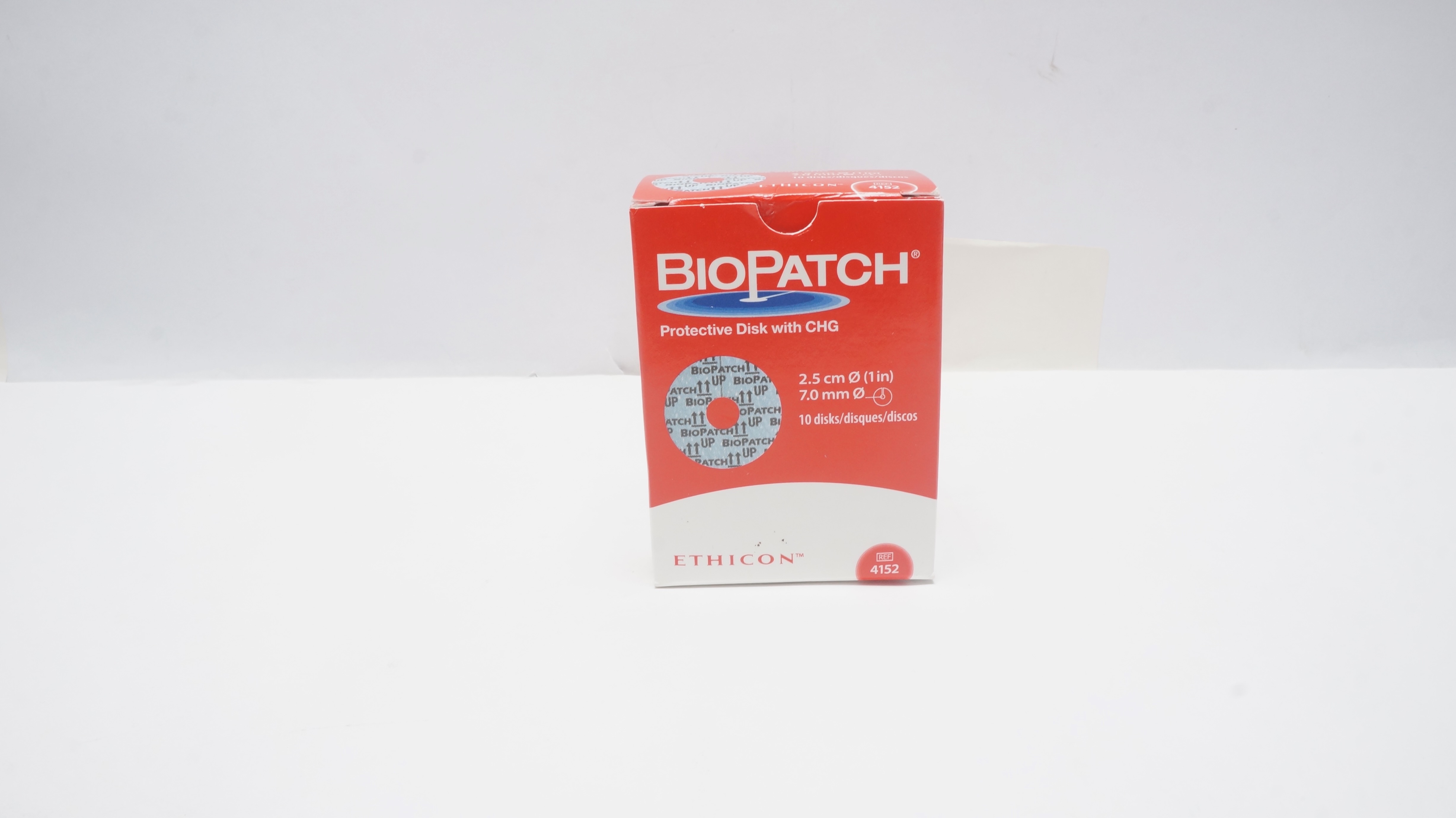 Ethicon 4152 BioPatch Protective Disk with GHG 1inch x 7.0mm (x) - Box of 9