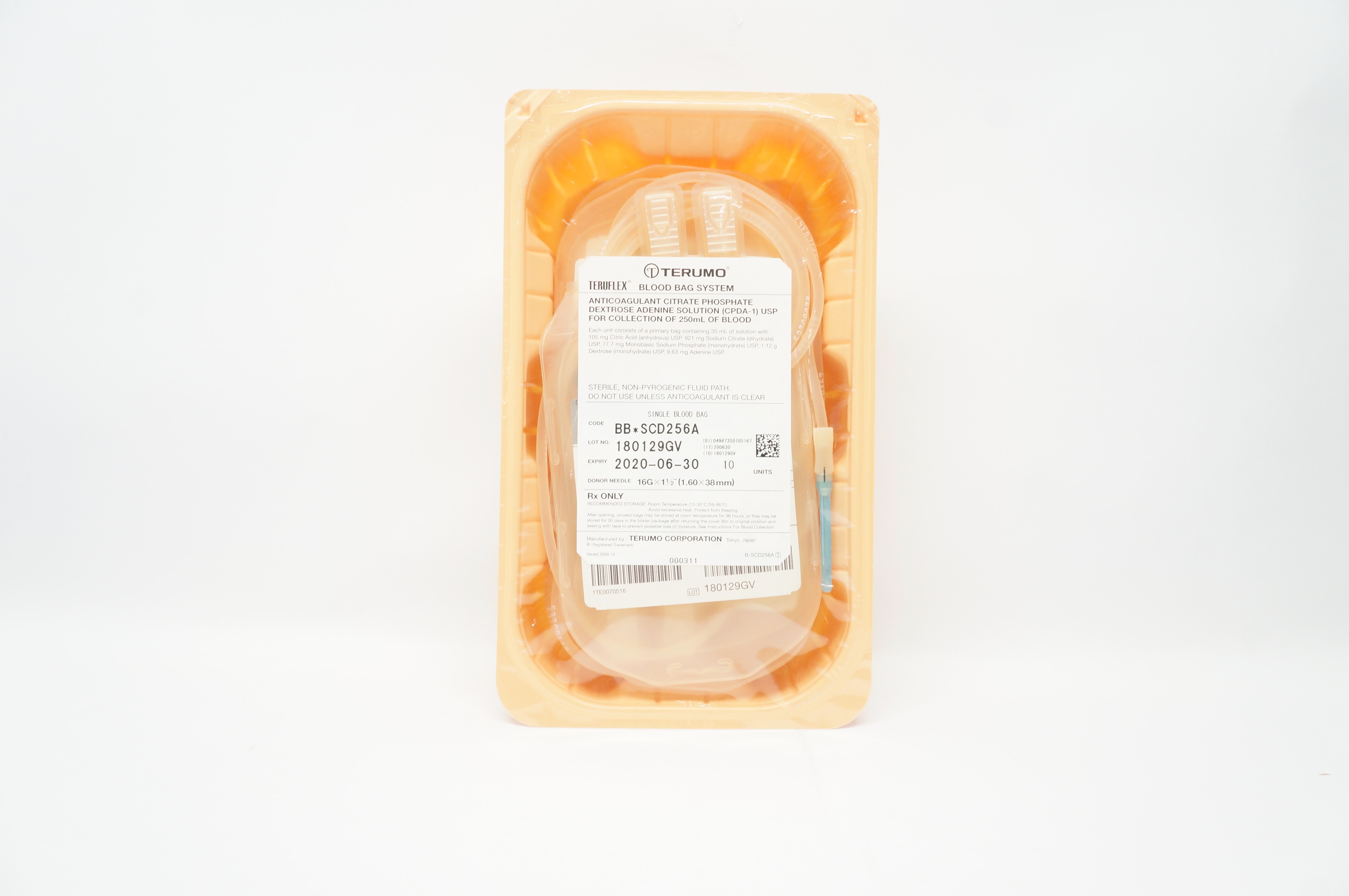Terumo BB*SCD256A Teruflex Blood Bag System (x) - Pack of 10