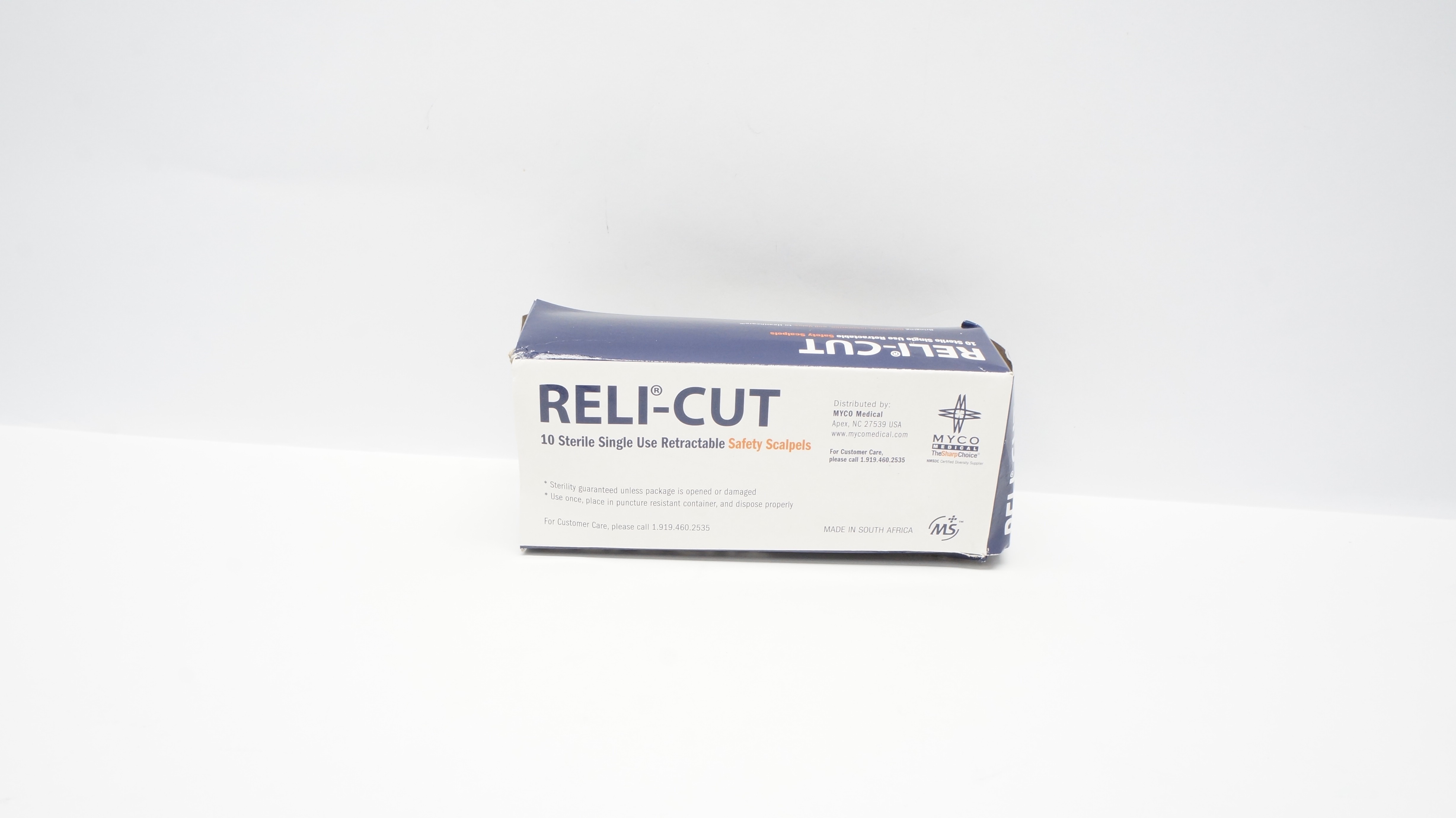 Myco Medical 6008TR-15 Reli-Cut Top Activated Retractable Scalpel - Box of 8