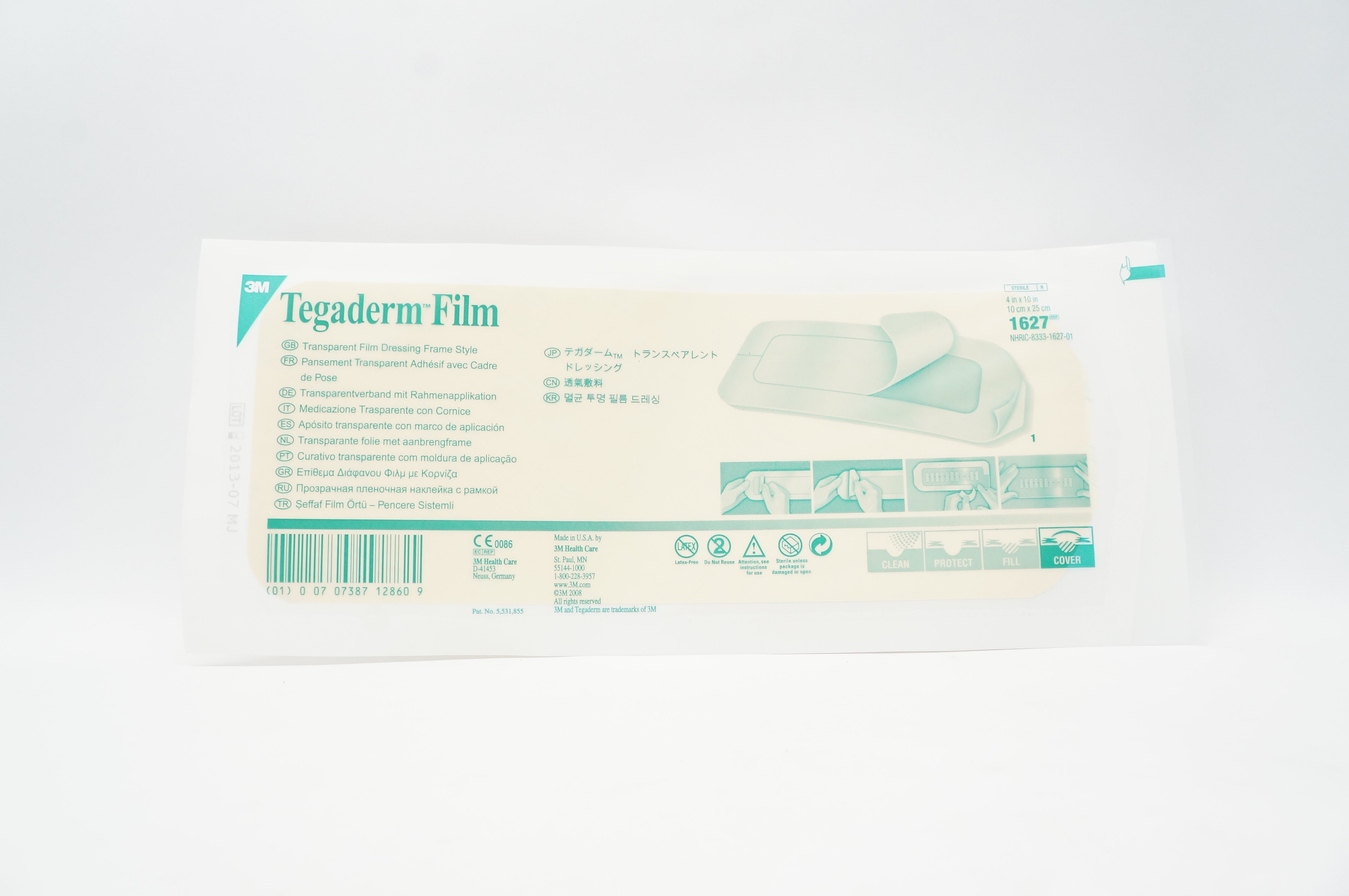 3M 1627 Tegaderm Film 4inch x 10inch (x)