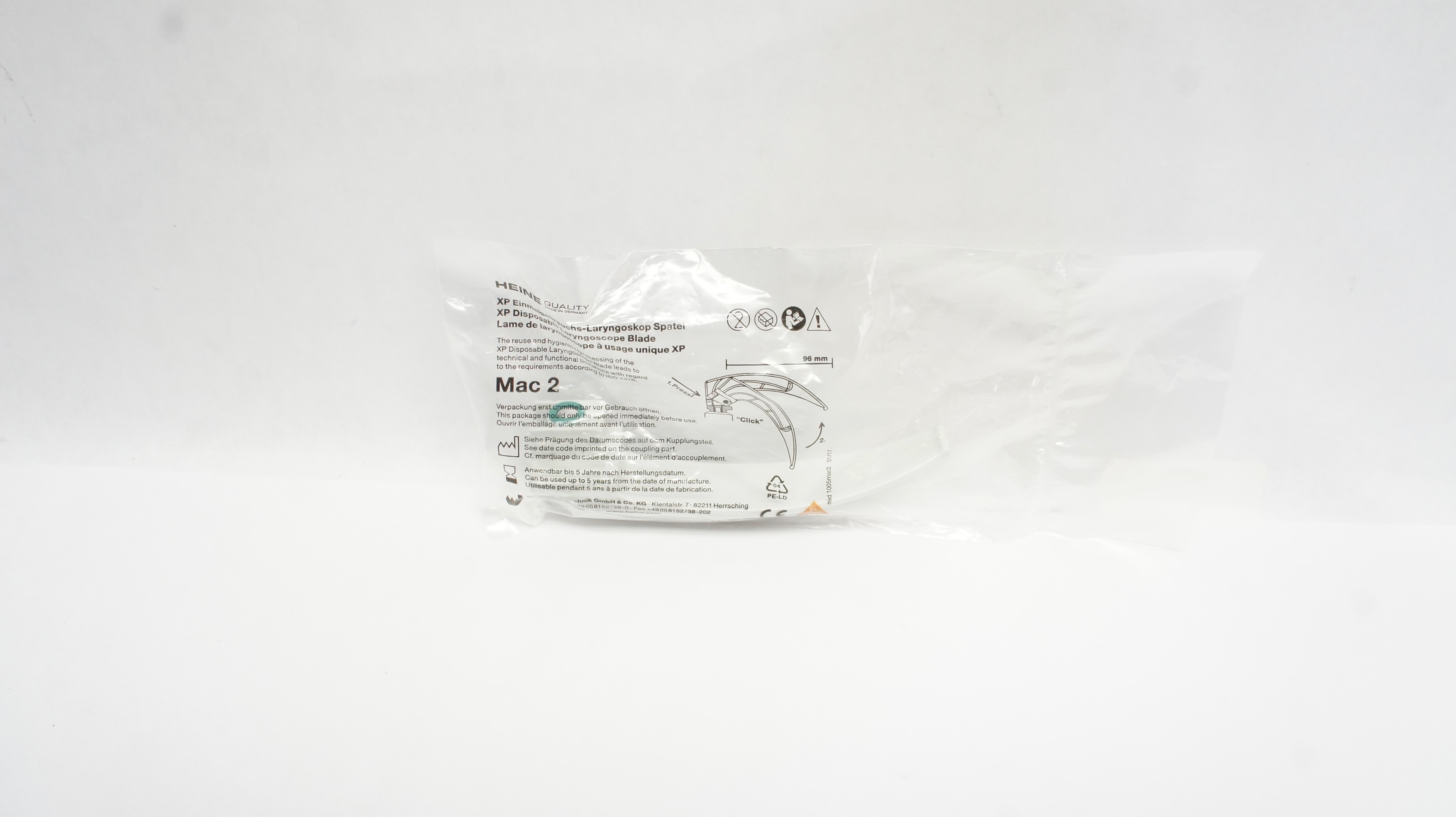 Heine Mac 2 Disposable Laryngoscope Blade XP