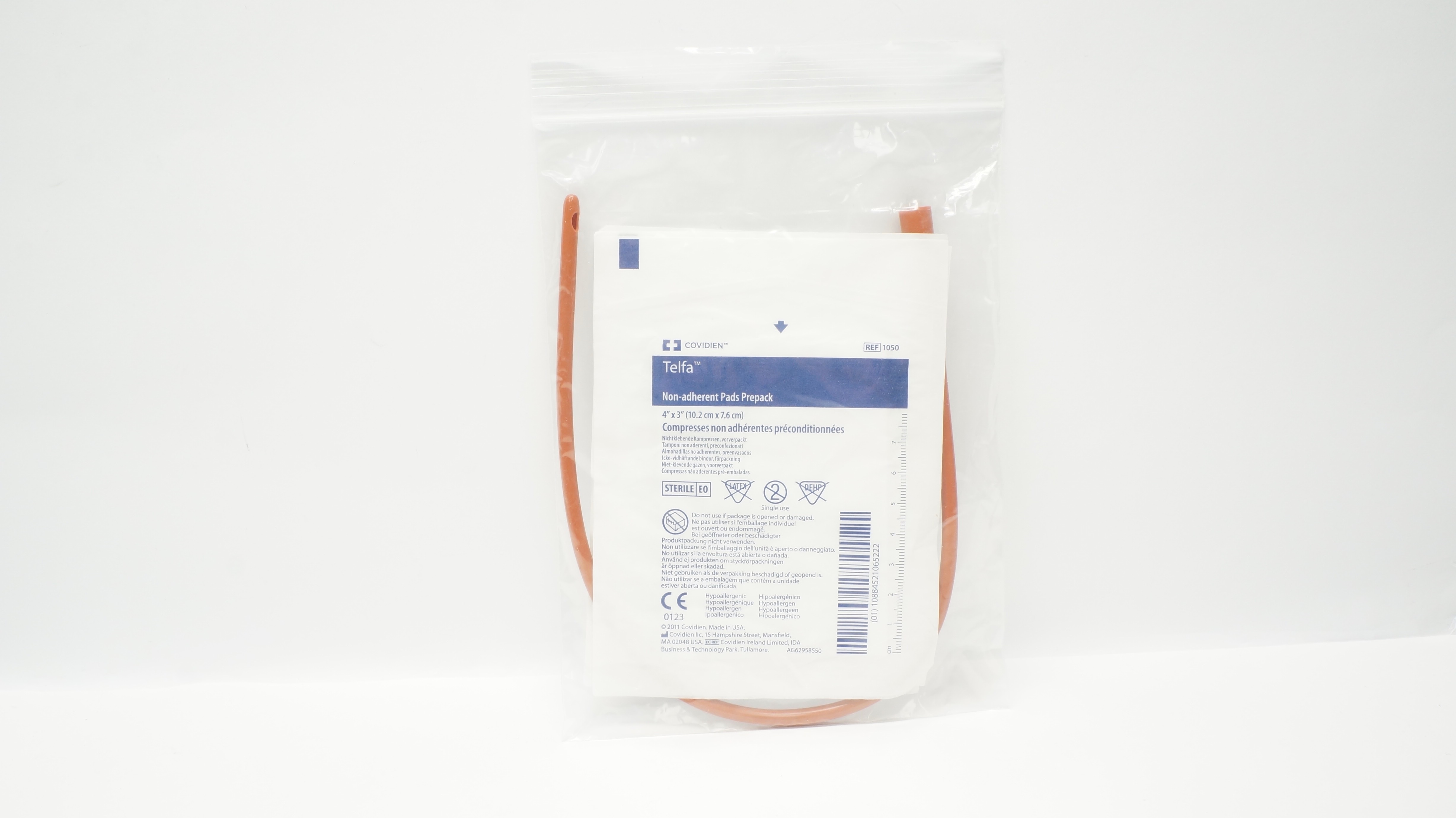 Covidien 1050 Telfa Non-Adherent Pads Prepack 4inch x 3inch