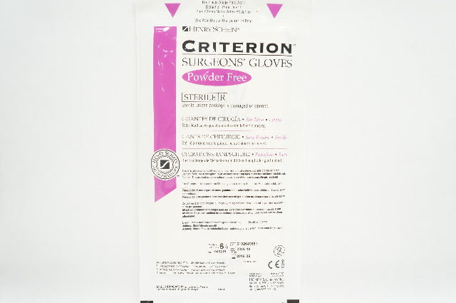 Henry Schein 1049218 Criterion Surgeons' Gloves, Powder-Free, Size 6-1/2 (x)