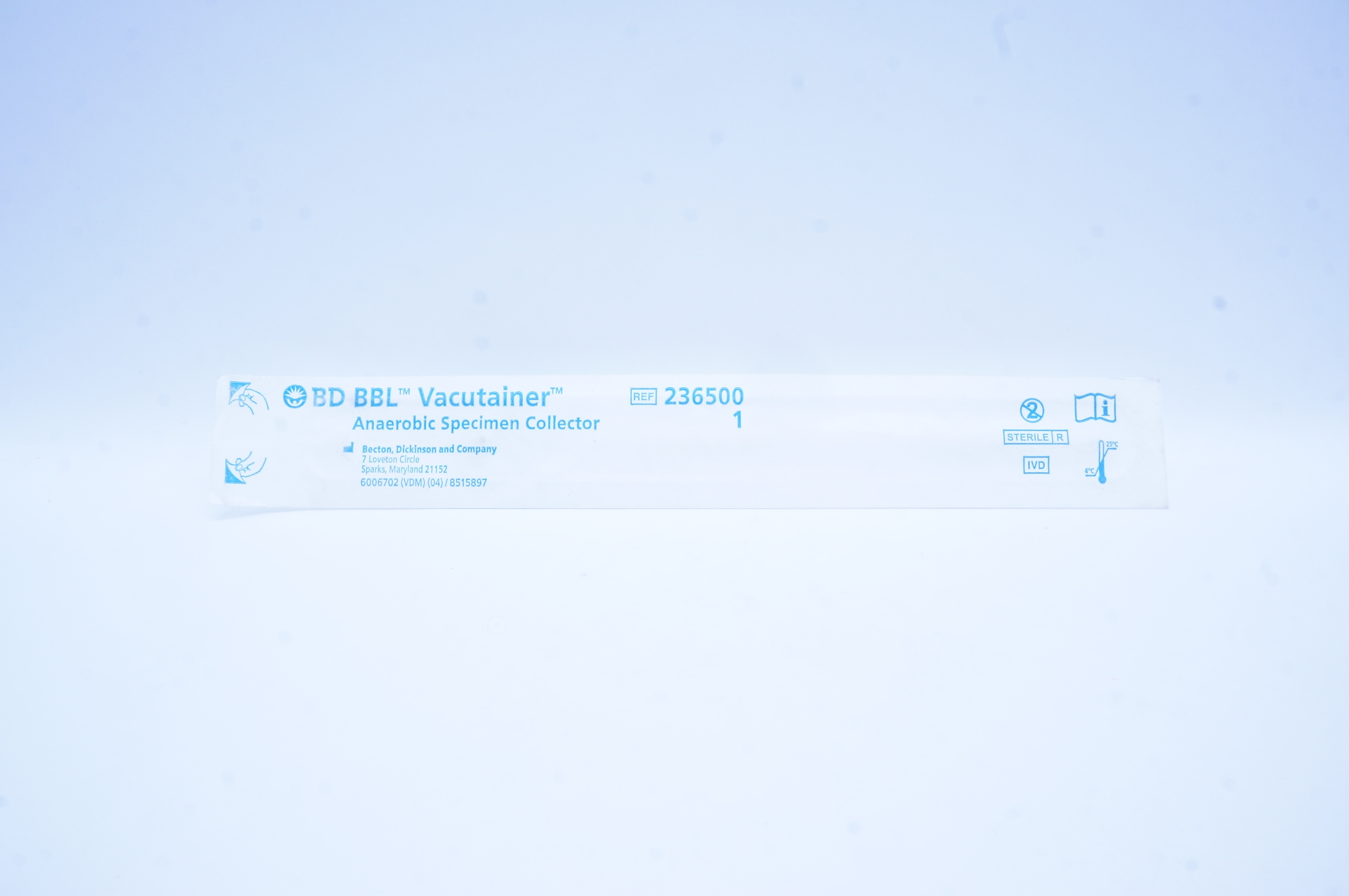 BD 236500 BBL Vacutainer Anaerobic Specimen Collector (x)