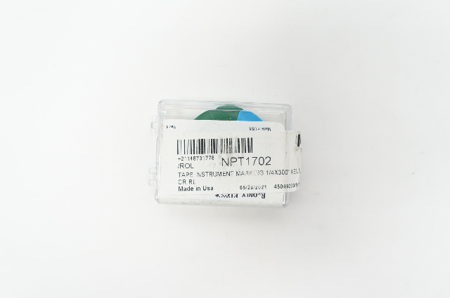 Aspen Surgical  151003EEA NPT1702  I.D. Roll Tape Kelly Green 1/4 x 300inch