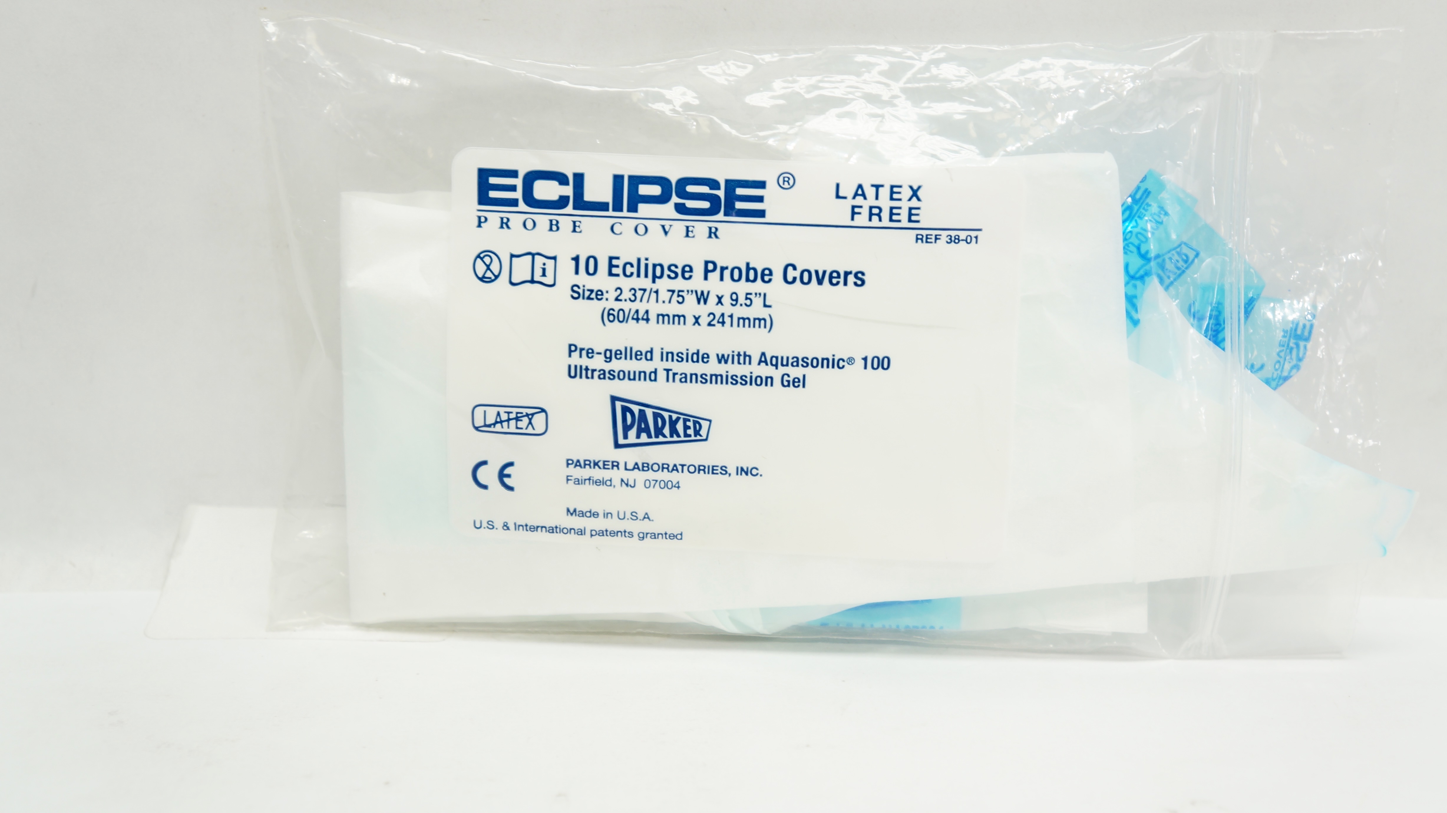 Parker 38-01 Eclipse Probe Cover 2.37/1.73inch x 9.5inch (x) - Pack of 10