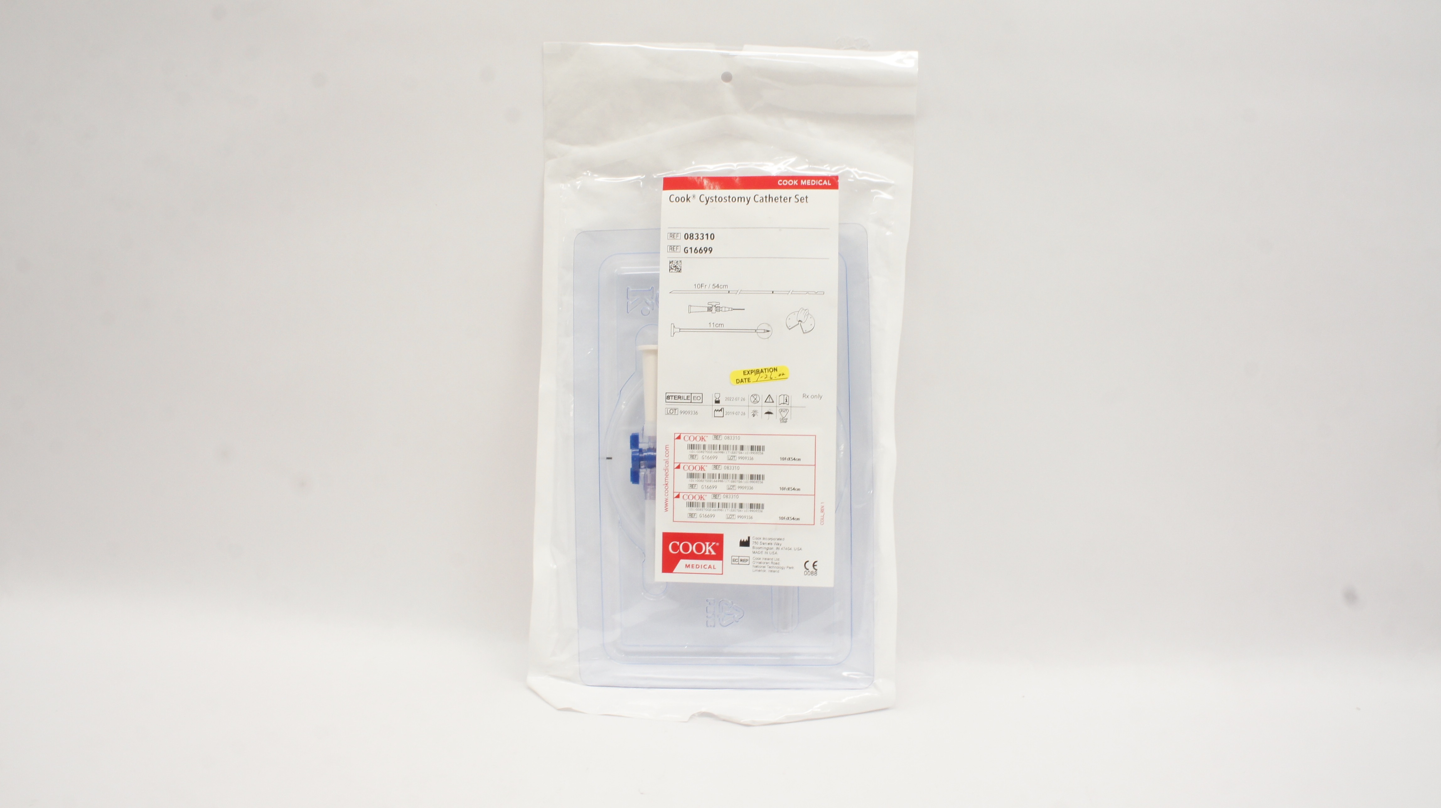 Cook Medical G16699 Cystostomy Cath. Set 10Fr. x 54cm (x)