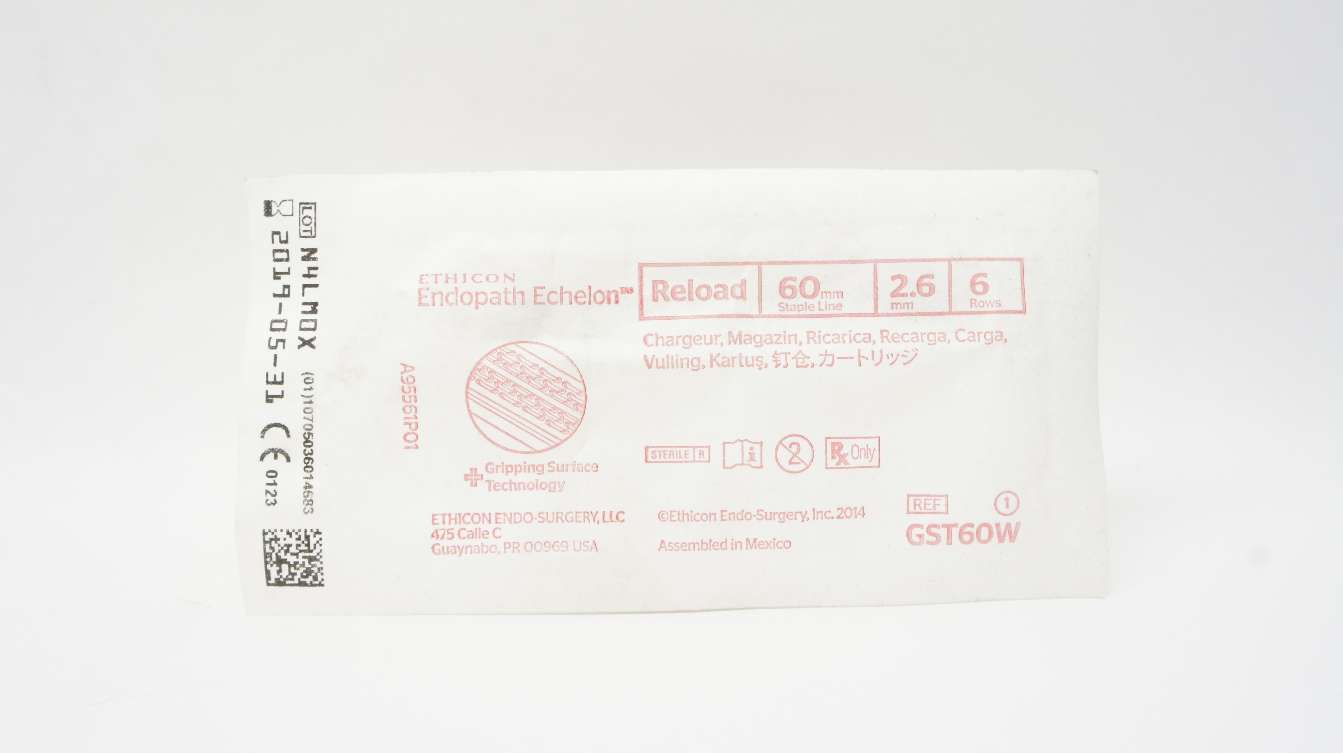 Ethicon GST60W Echelon Endopath Reload 60mm Staple Line, 2.6mm 6 Rows (x)