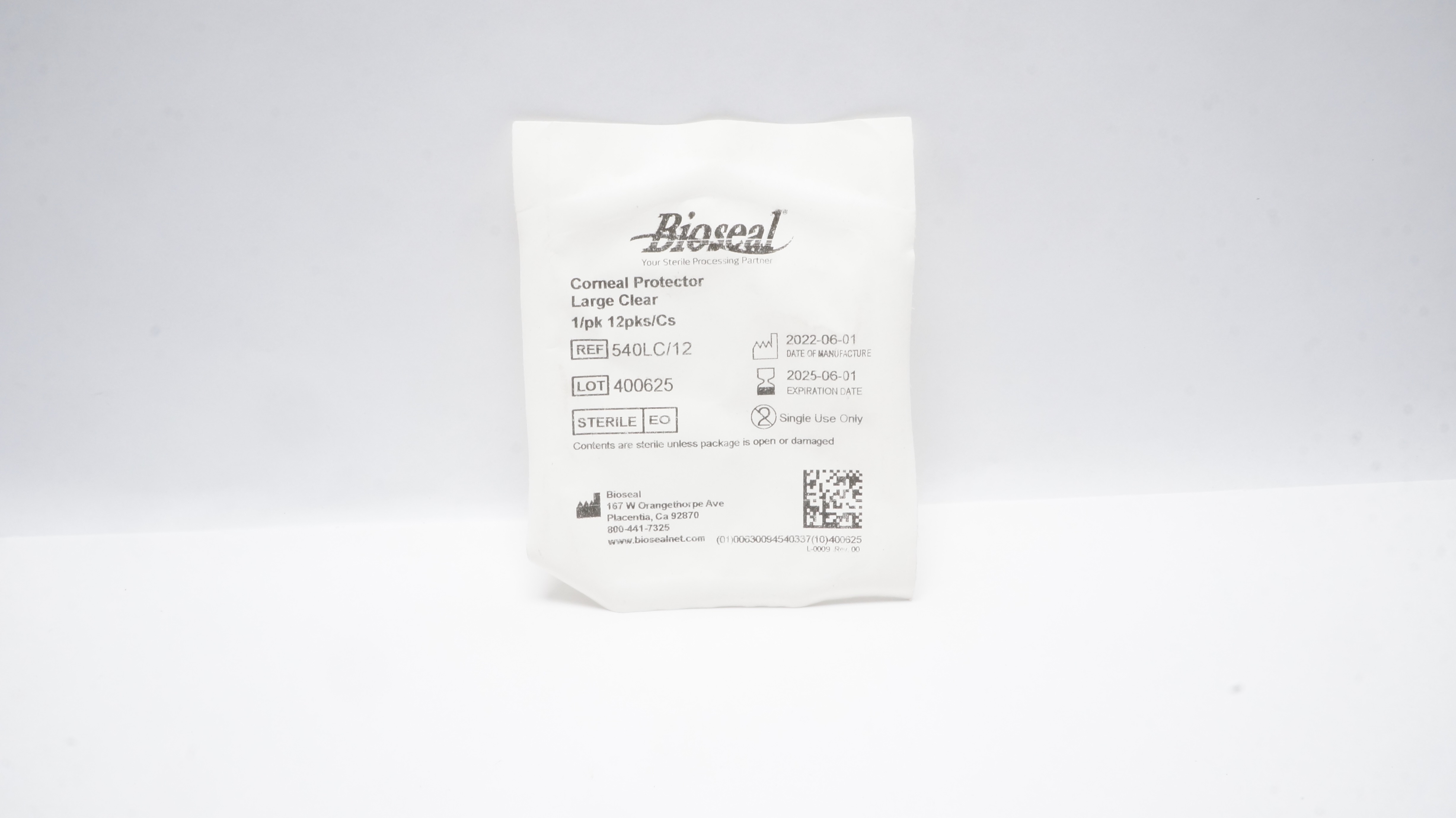 Bioseal 540LC/12 Corneal Protector Large Clear