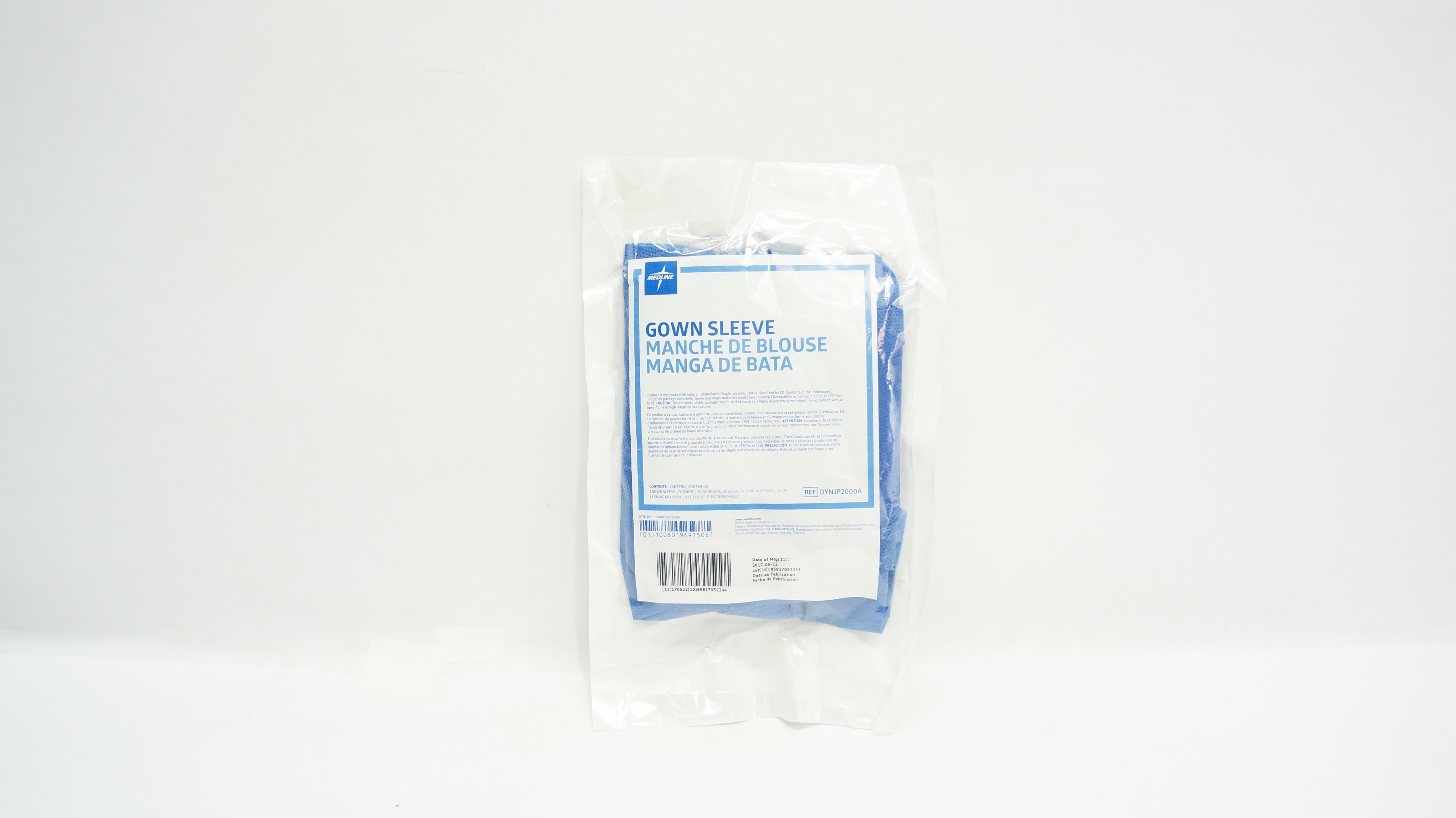 Medline DYNJP2000A Gown Sleeve 23 inch, 1 CSR Wrap
