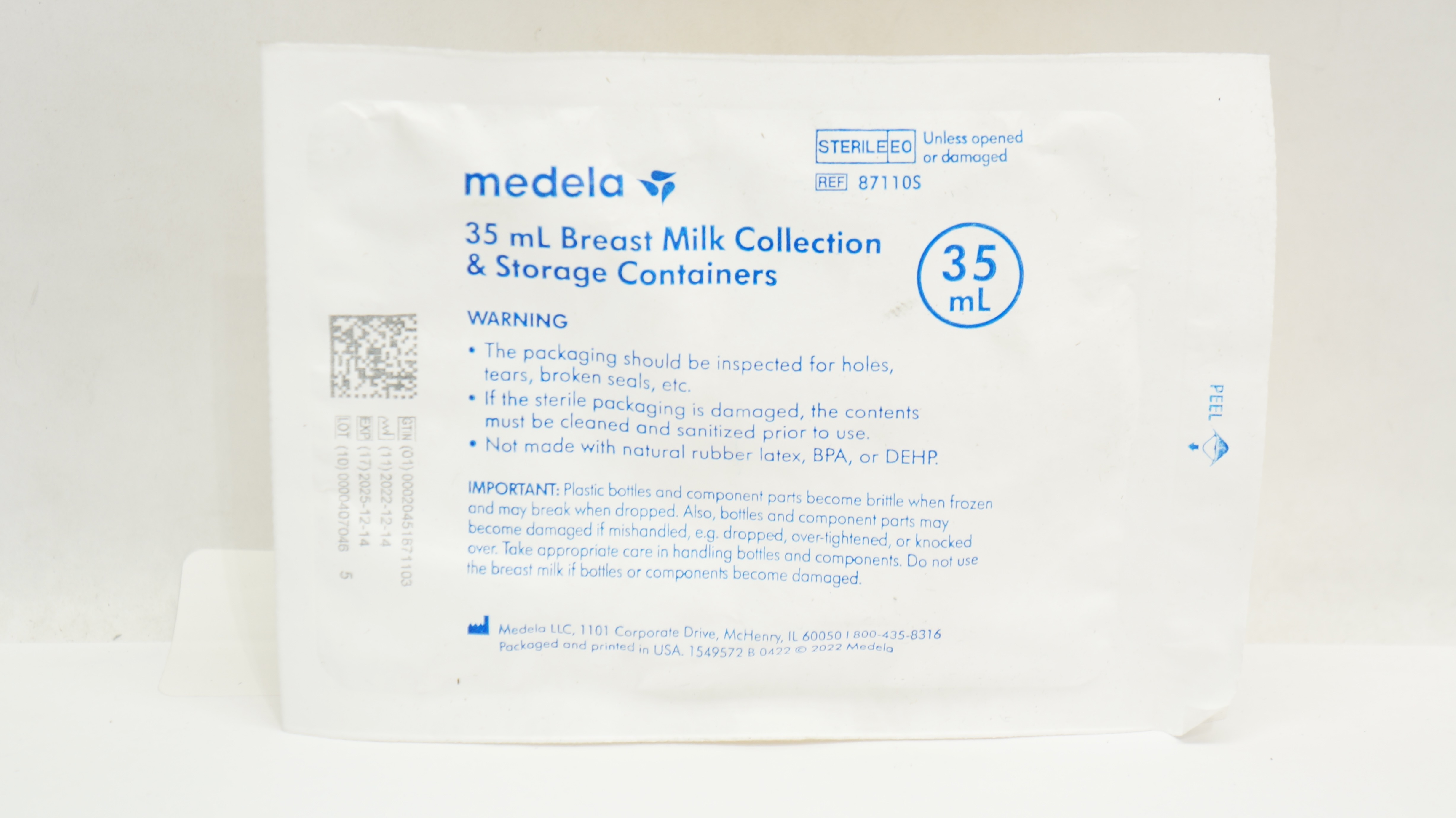 Medela 87110S 35mL Breast Milk Collection & Storage Containers