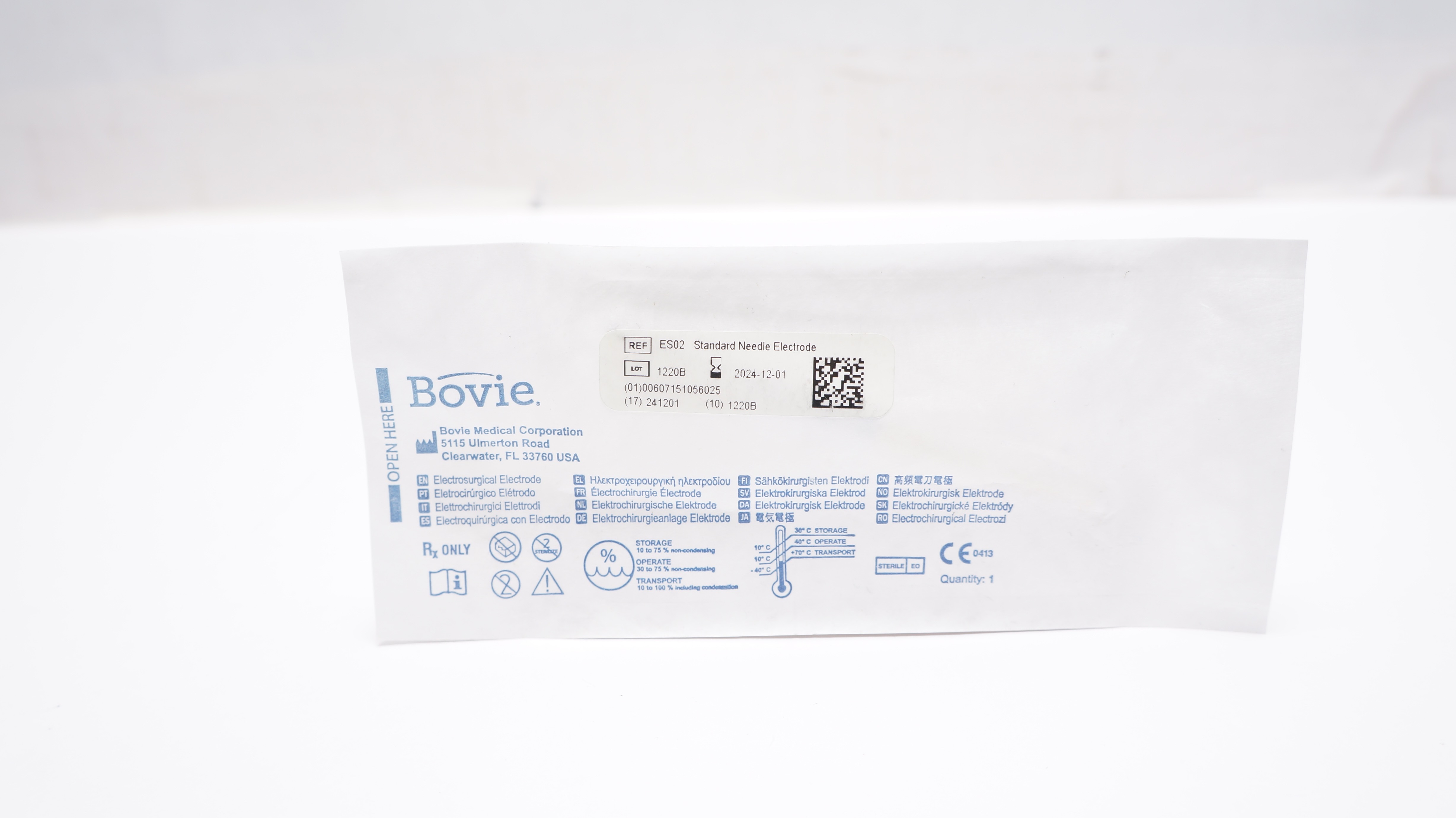 Bovie Medical ES02 Electrosurgical Electrode Standard Ndle