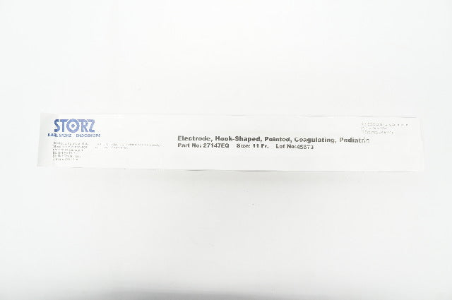 Karl Storz 27147EQ Pediatric Coagulating Electrode, Hook-Shaped, Pointed, 11Fr