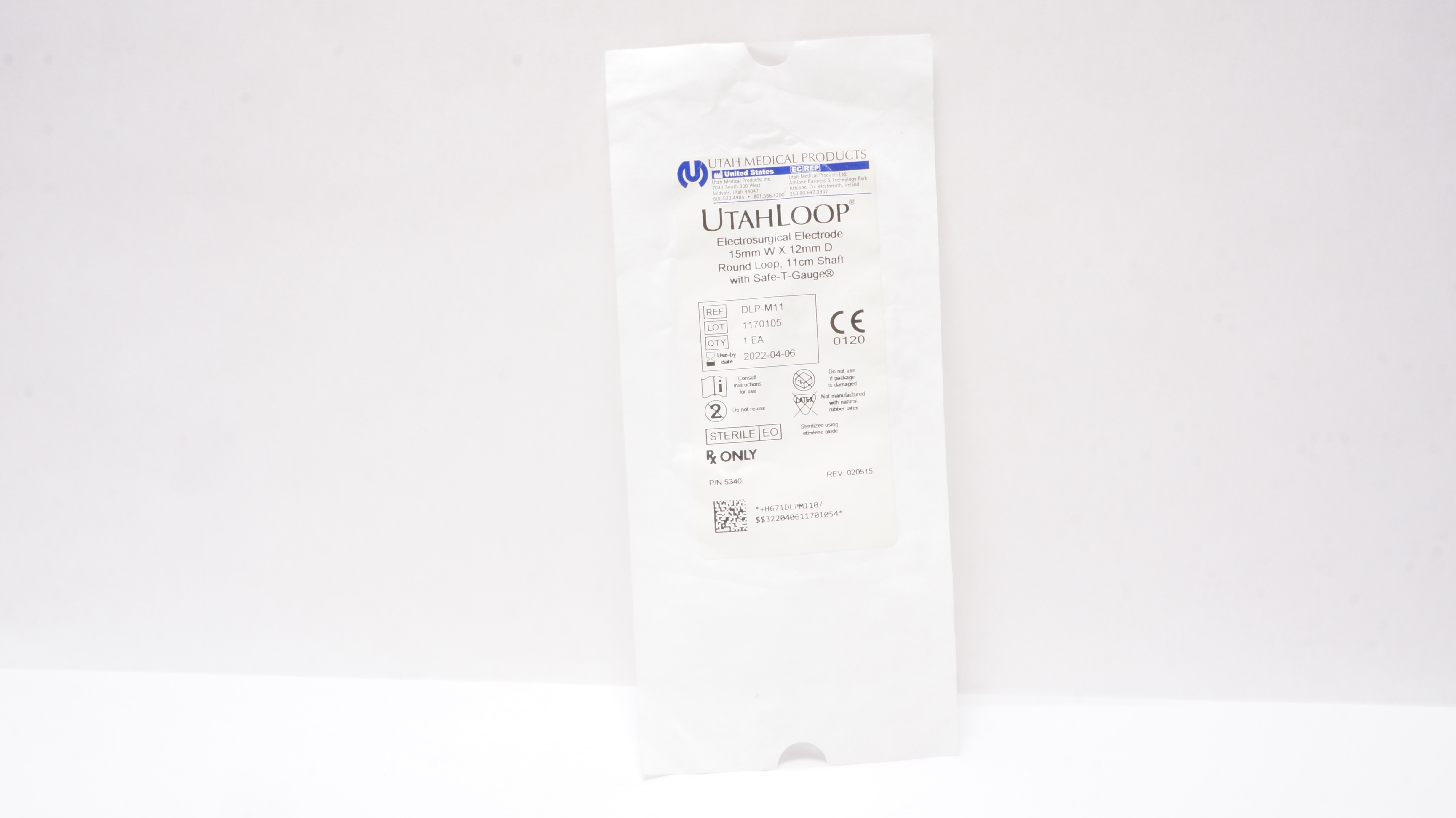 Utah Medical DLP-M11 Electrosurgical Electrode 15 x 12mm Round Loop (x)