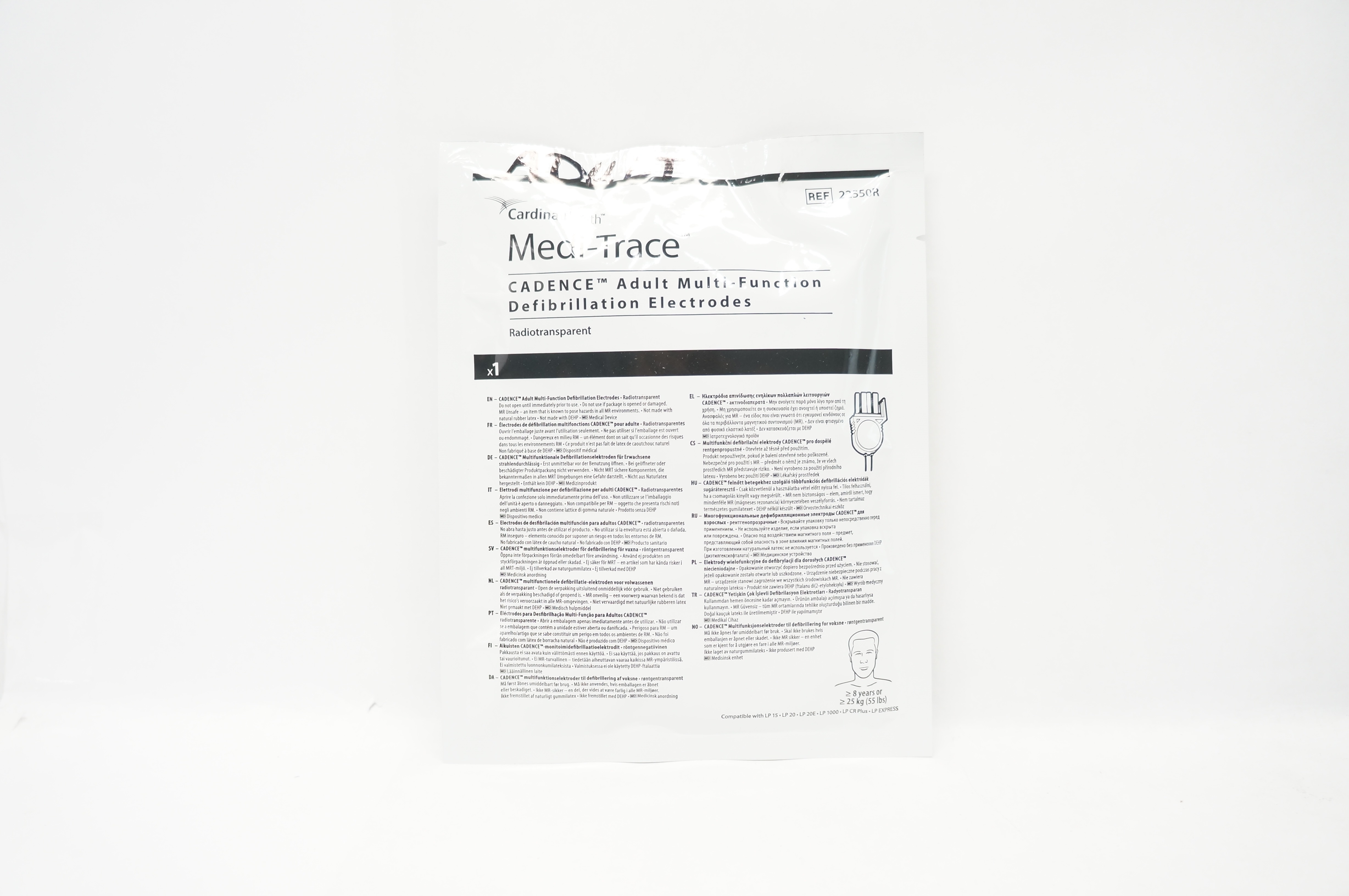 Cardinal Health 22550R Medi-Trace Adult Multi-Function Defibrillation Electrodes