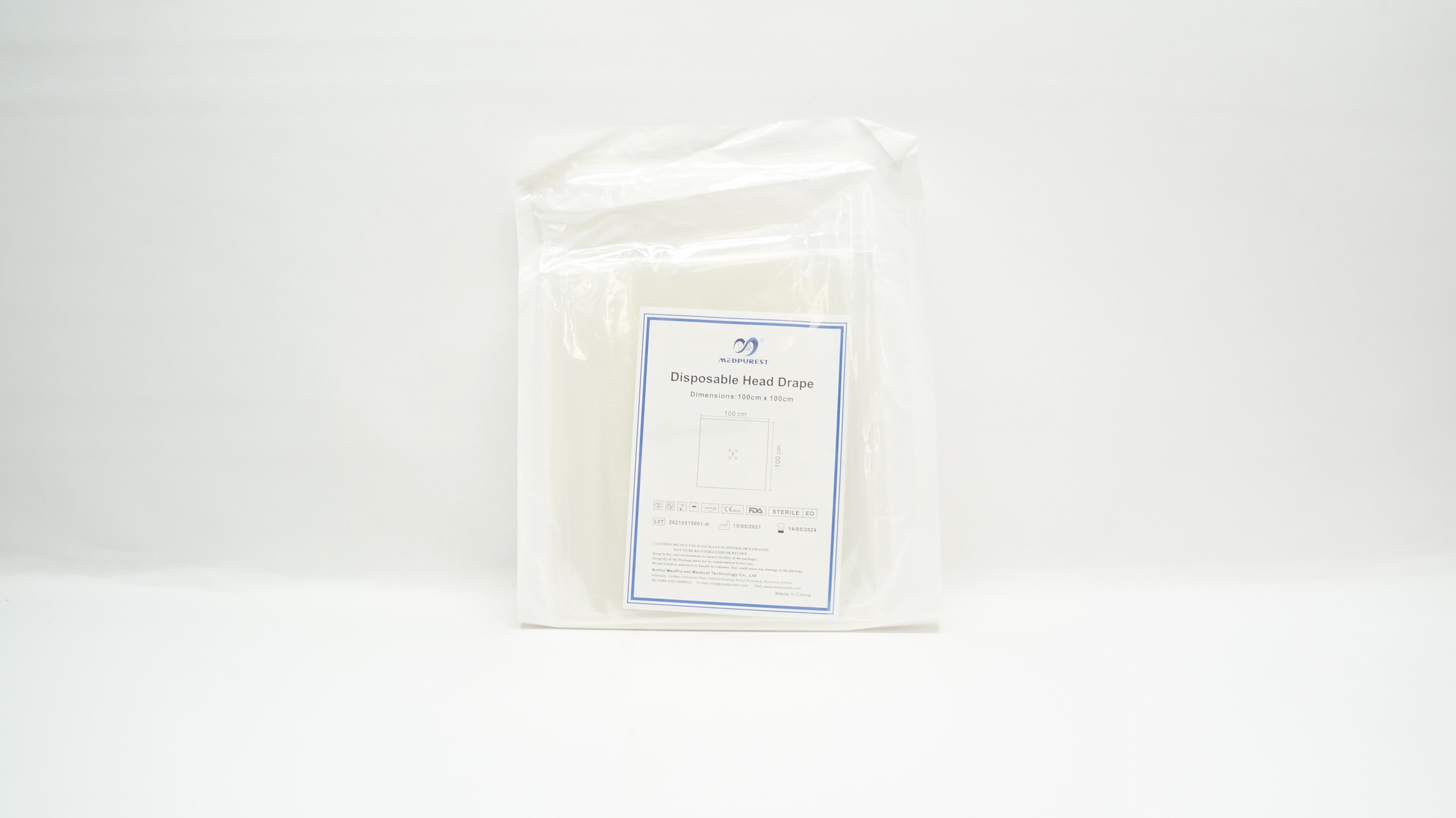 Medpurest Disposable Head Drape 100 x 100cm