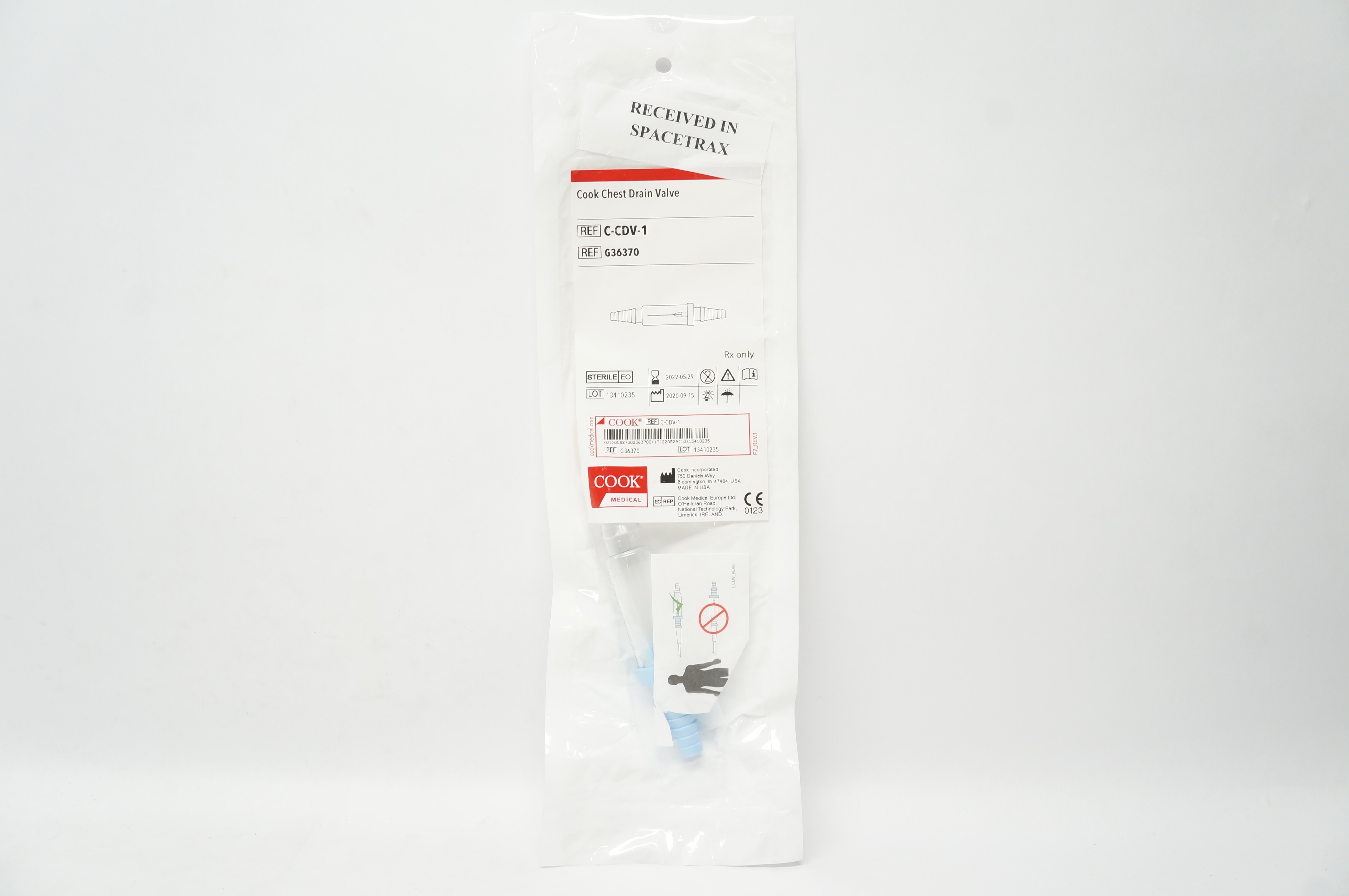 Cook Medical G36370 Chest Drain Valve (x)
