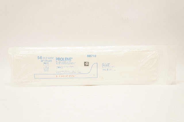 Ethicon M8710 5-0 Prolene Polypropylene Stre RB-2 13mm 1/2c Taper, 30inch (x)