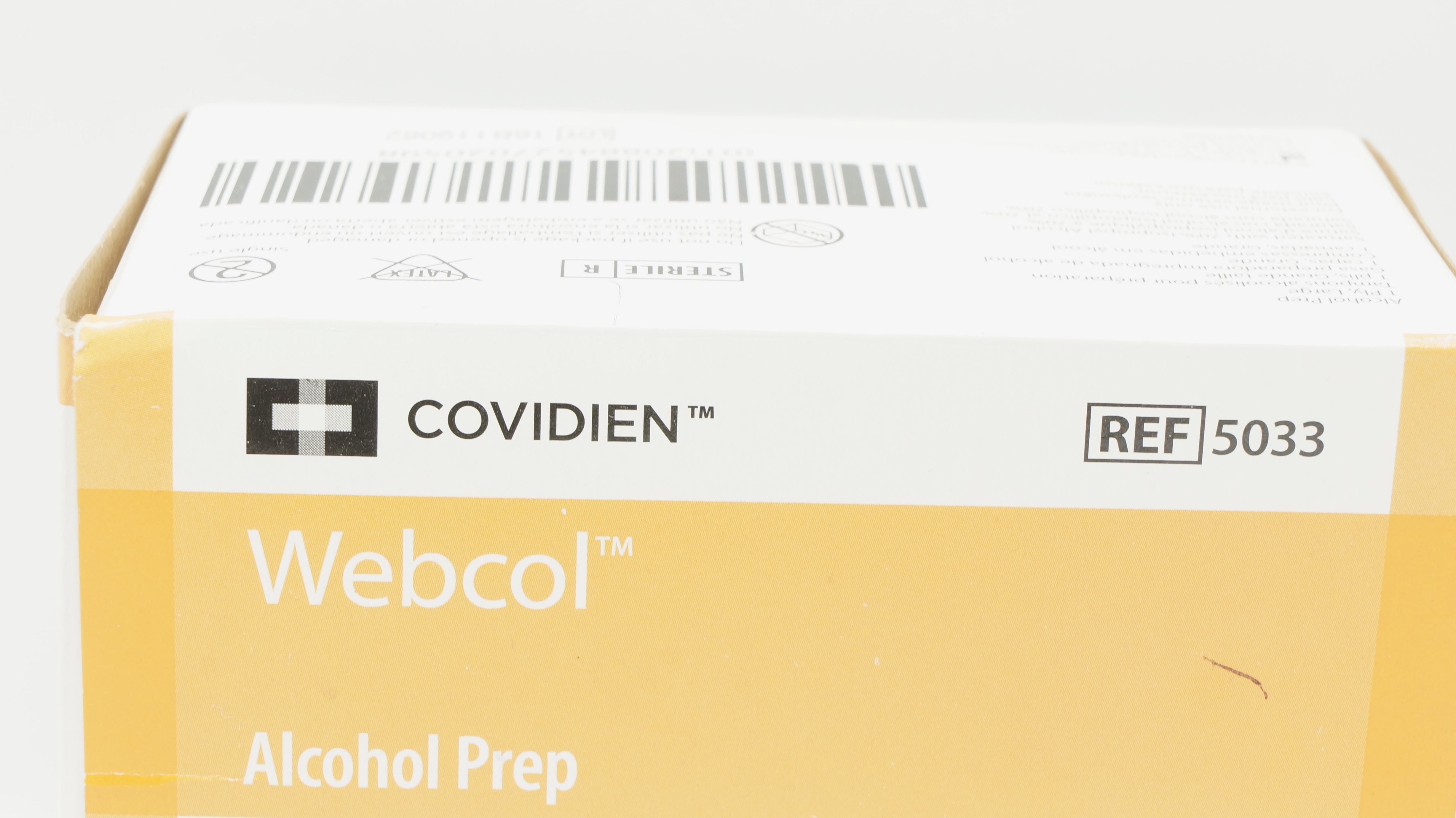 Covidien 5033 Webcol Alcohol Prep 1Ply, Large - Box of 163