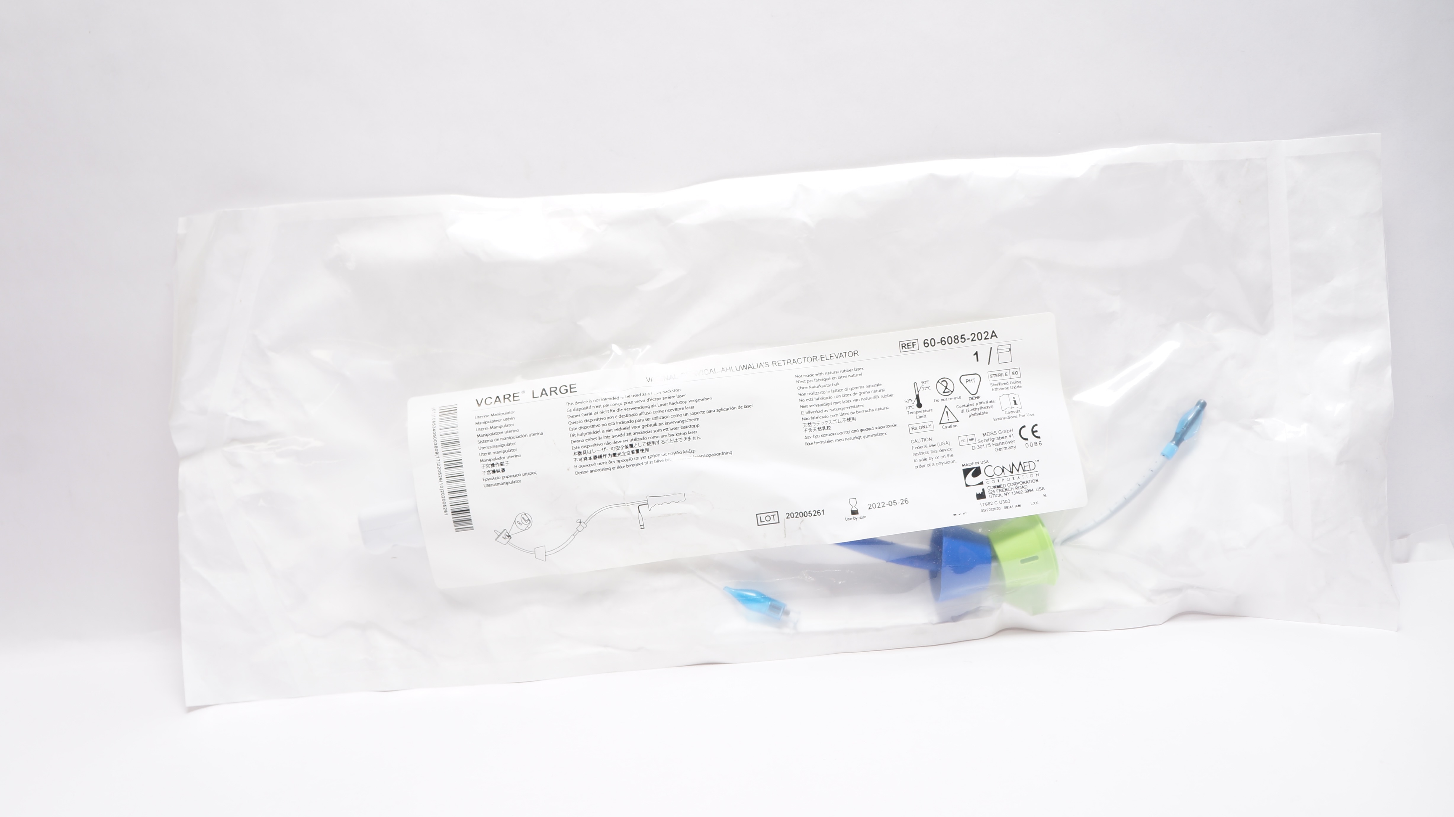 ConMed 60-6085-202A Vcare Vaginal-Cervical-Ahluwalia's-Retractor-Elevator (x)