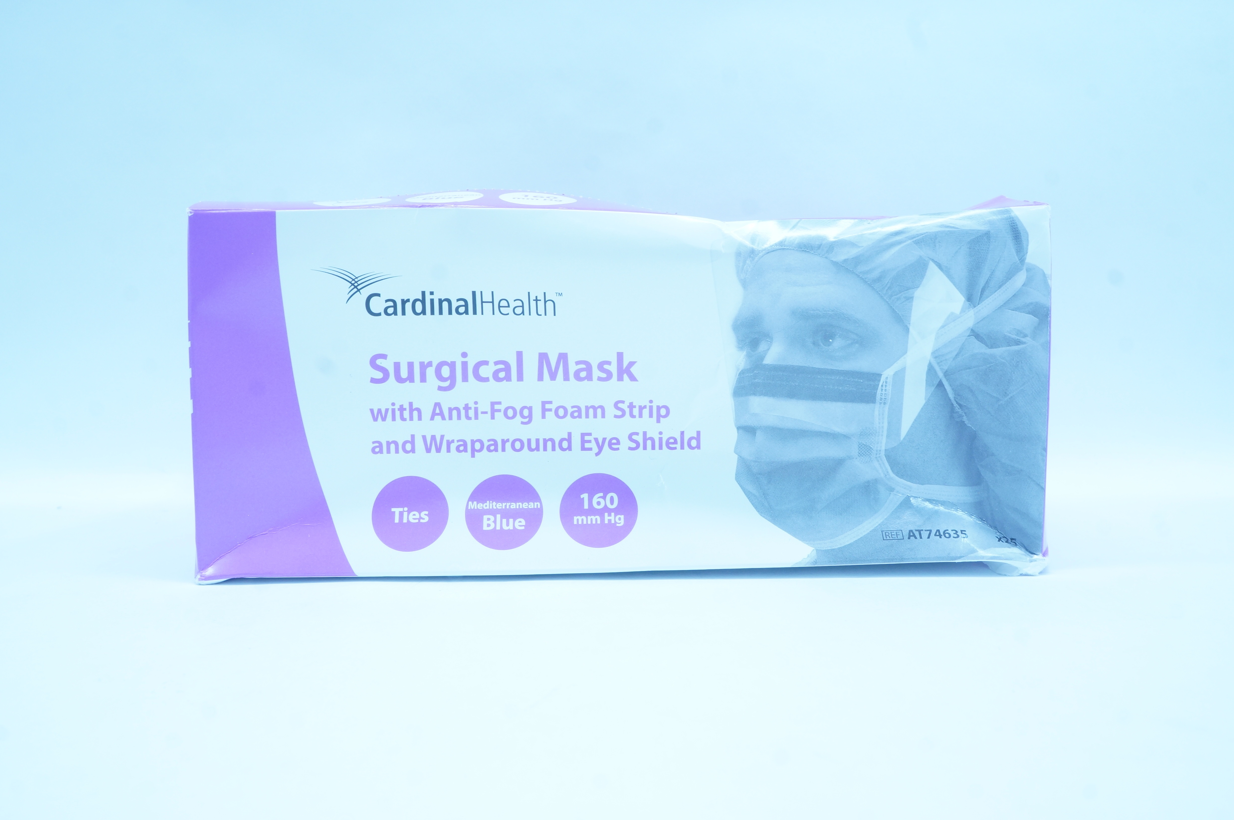 Cardinal Health AT74635 Surgical Mask 160mm Hg Box of 22