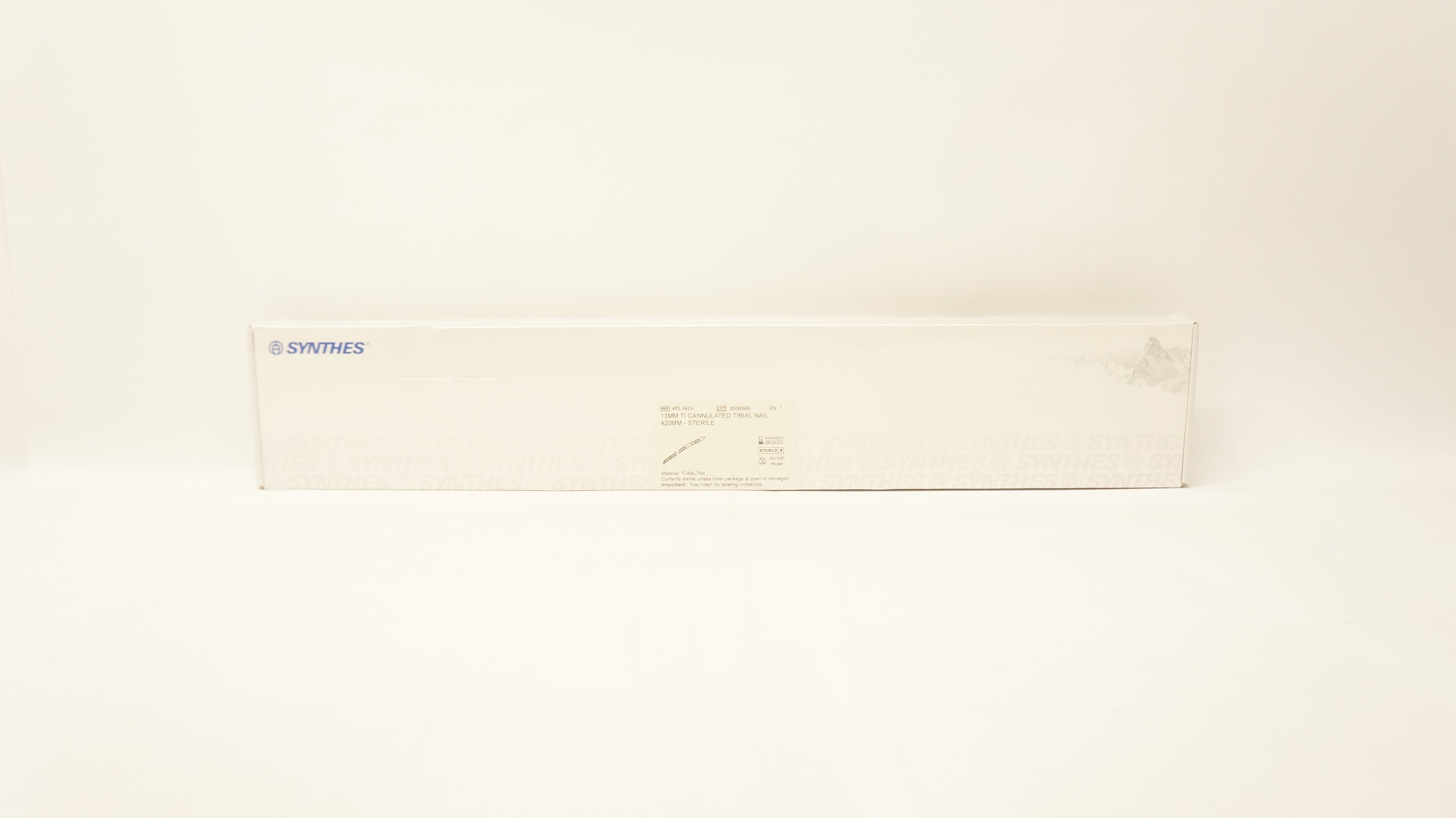 Synthes 485.342S 13mm Ti Cannulated Tibial Nail 420mm