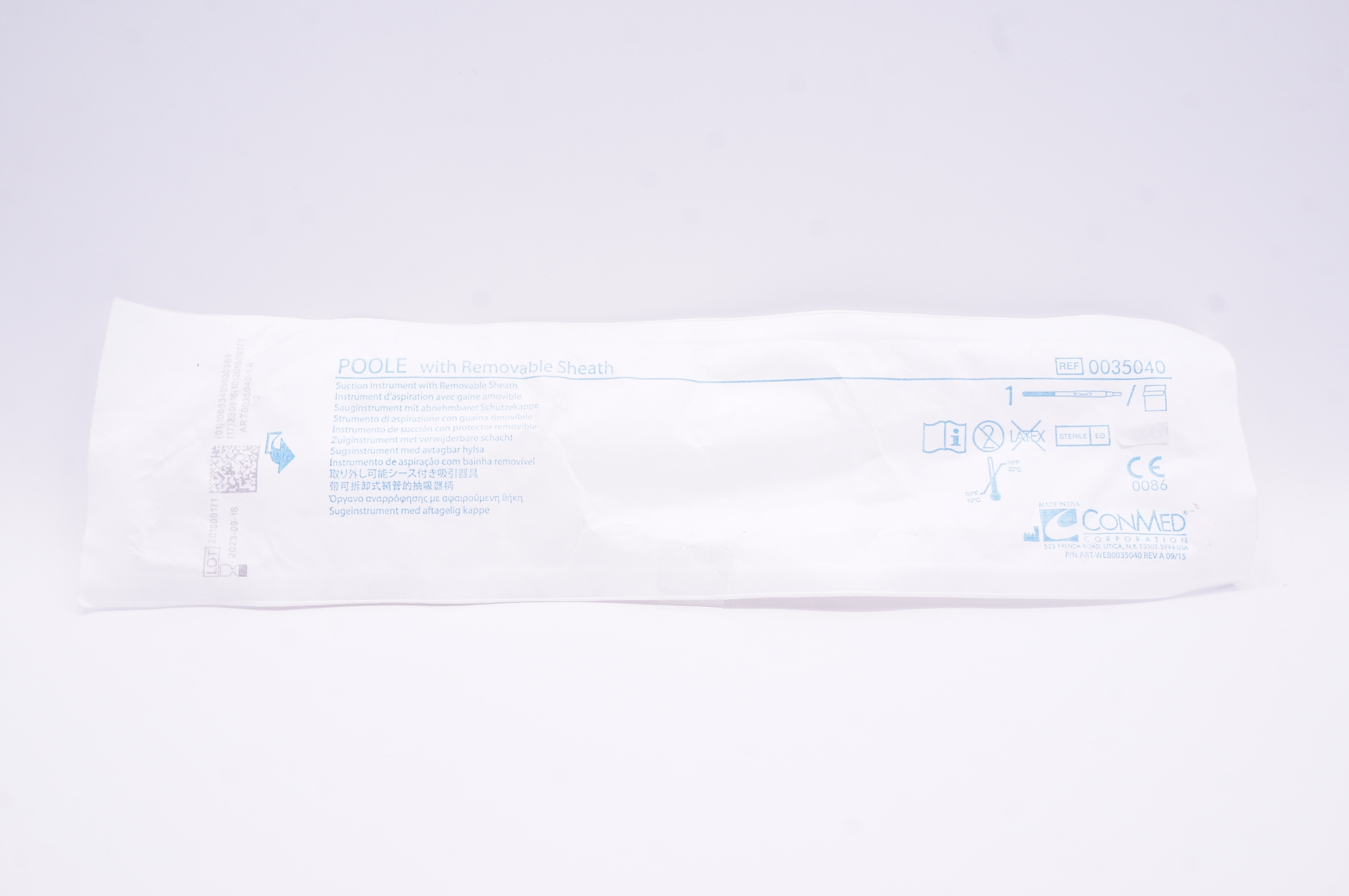 ConMed 0035040 POOLE with Removable Sheath