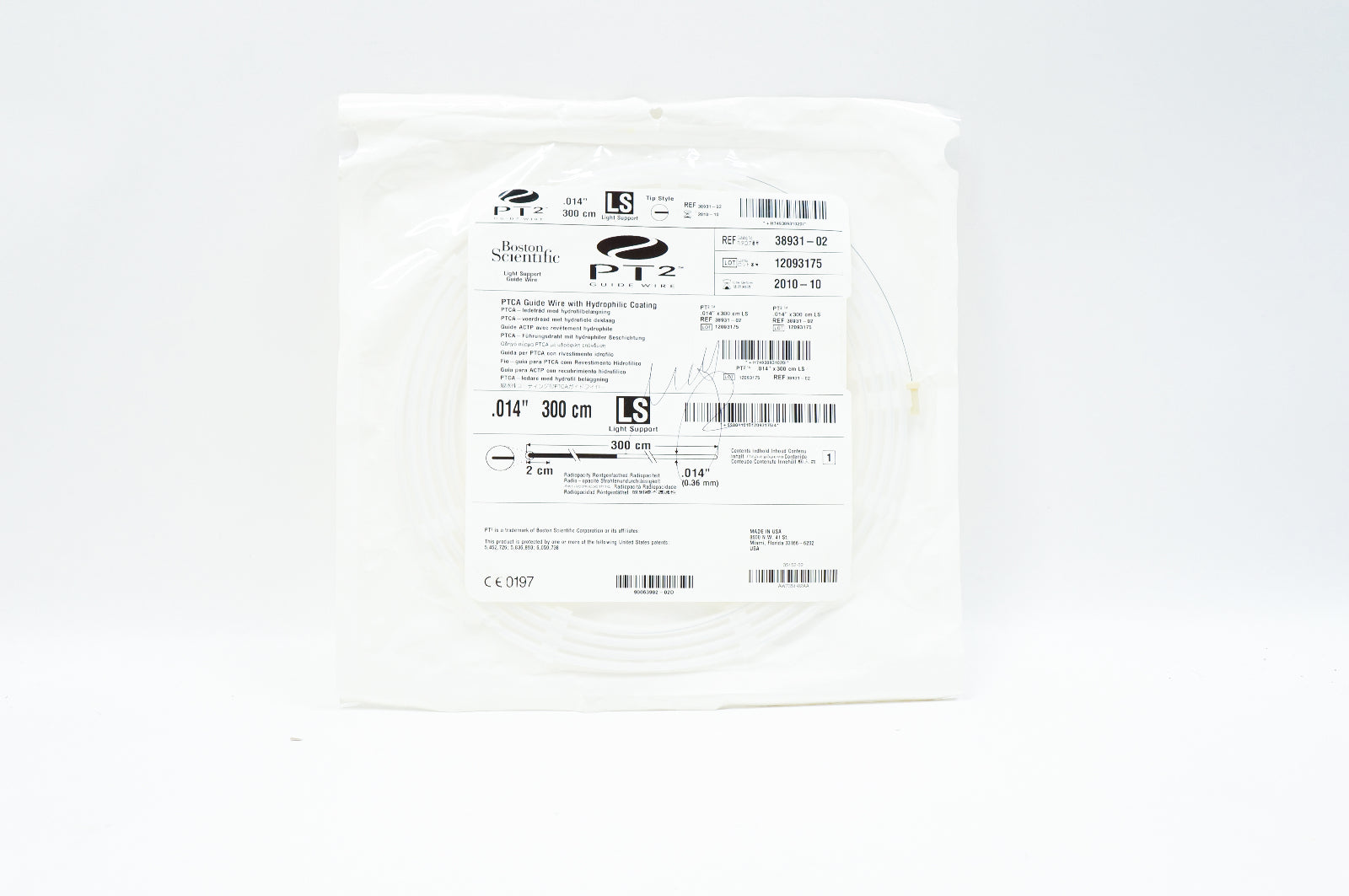 Boston Scientific 38931-02 PTCA Guide Wire 0.014inch x 300cm (x)