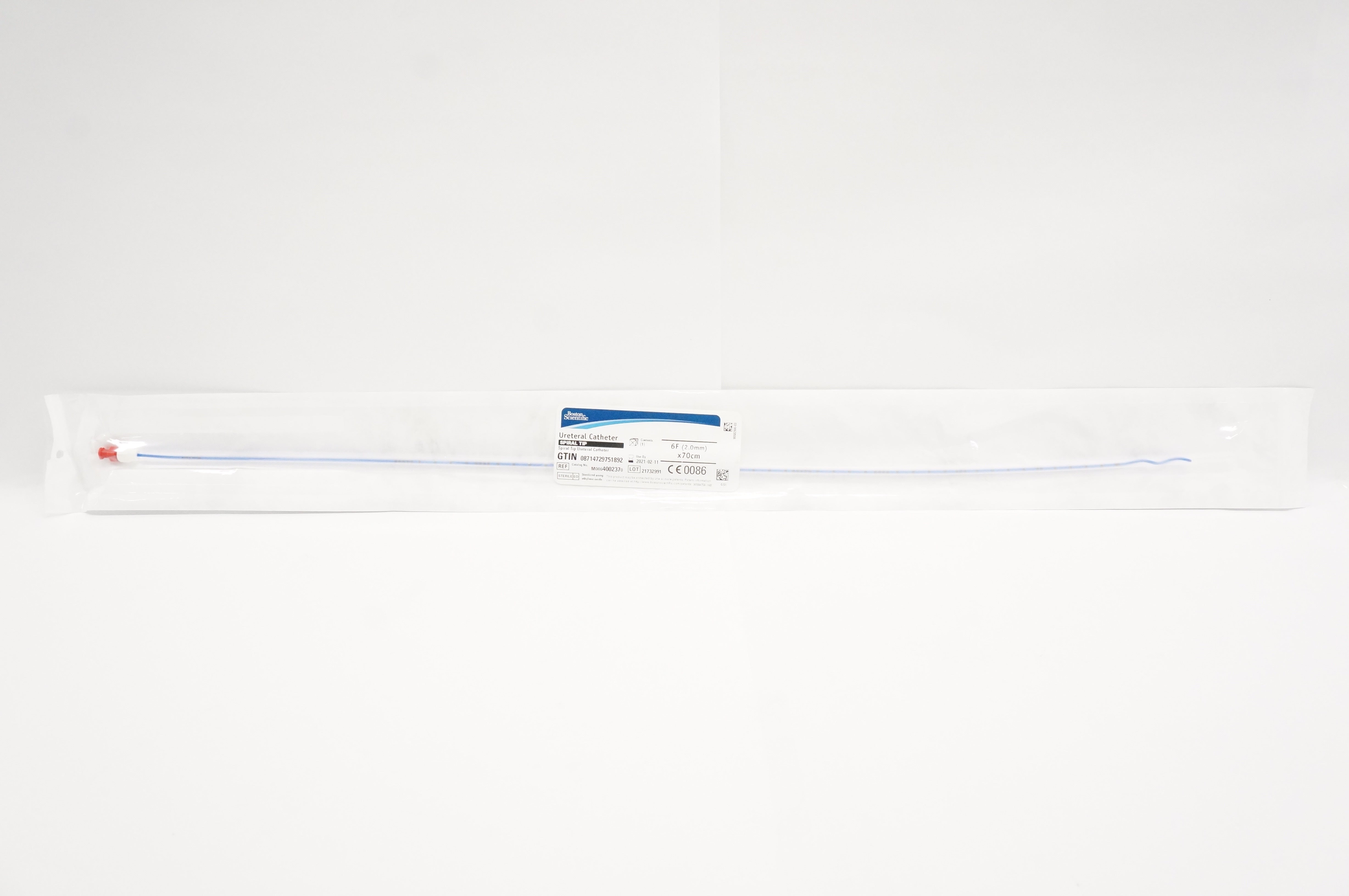 Boston Scientific M0064002370 Spiral Tip Ureteral Cath. 6F x 70cm (x)