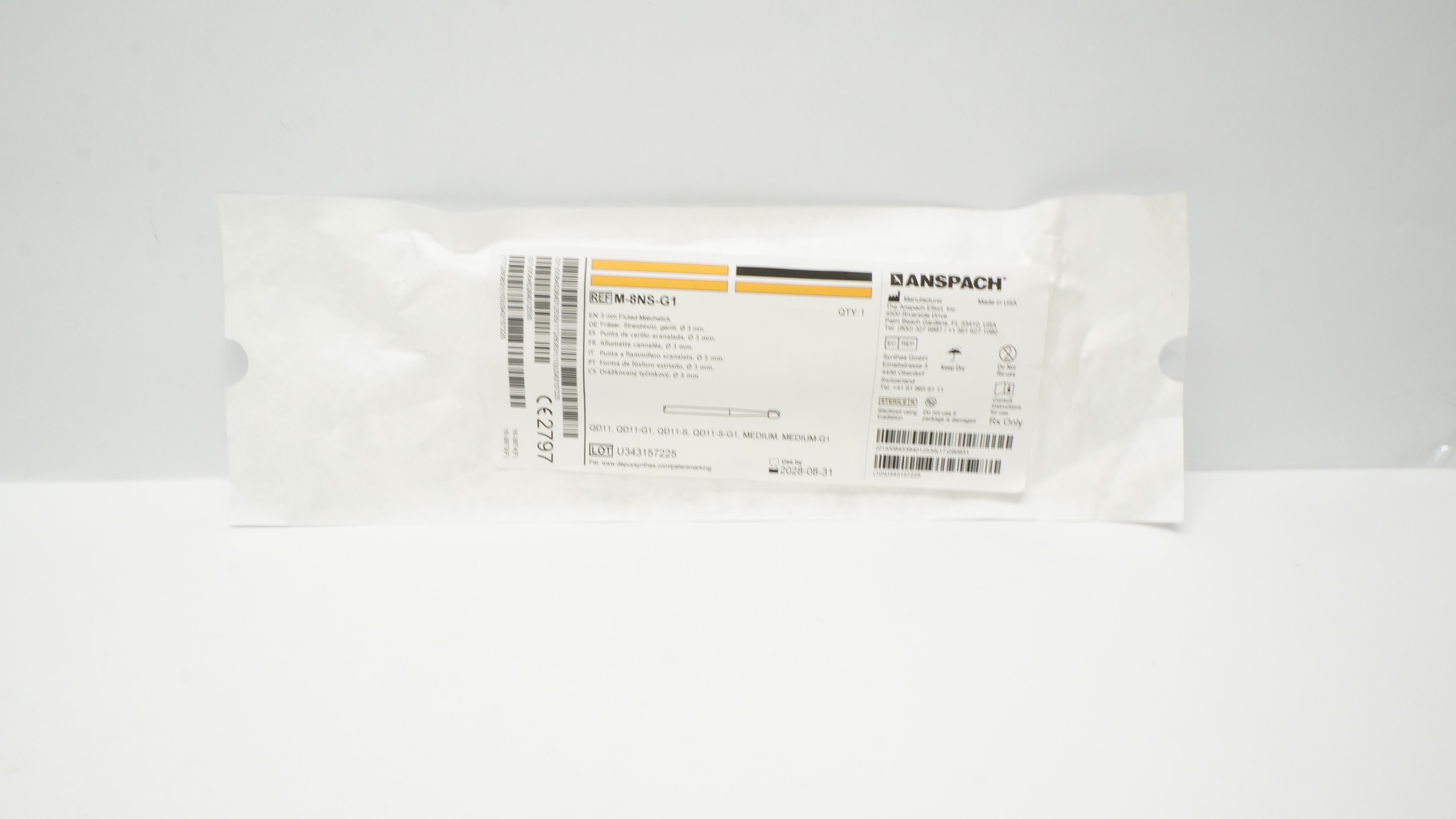 Anspach M-8NS-G1 3mm Fluted Matchstick