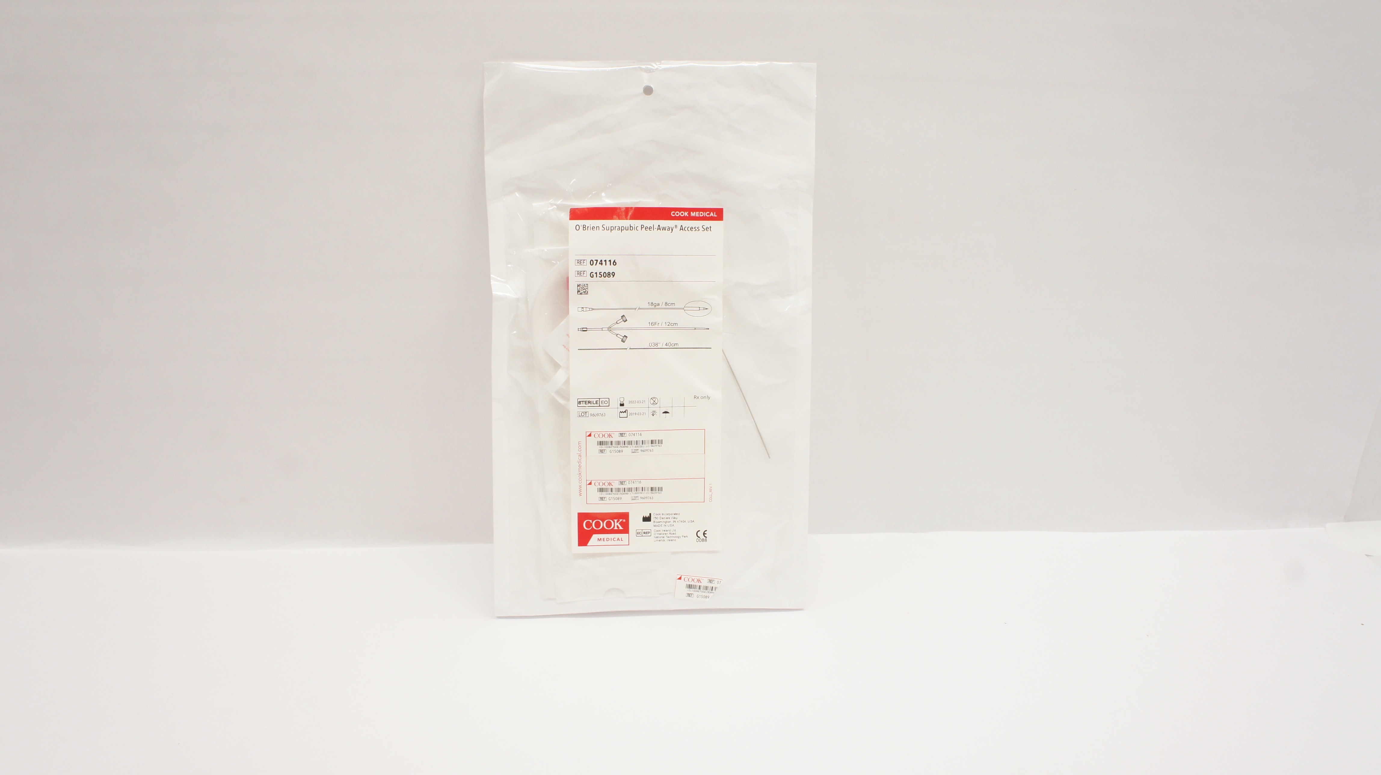 Cook Medical G15089 O'Brien Suprapubic Peel-Away Access Set 16Fr. (x)
