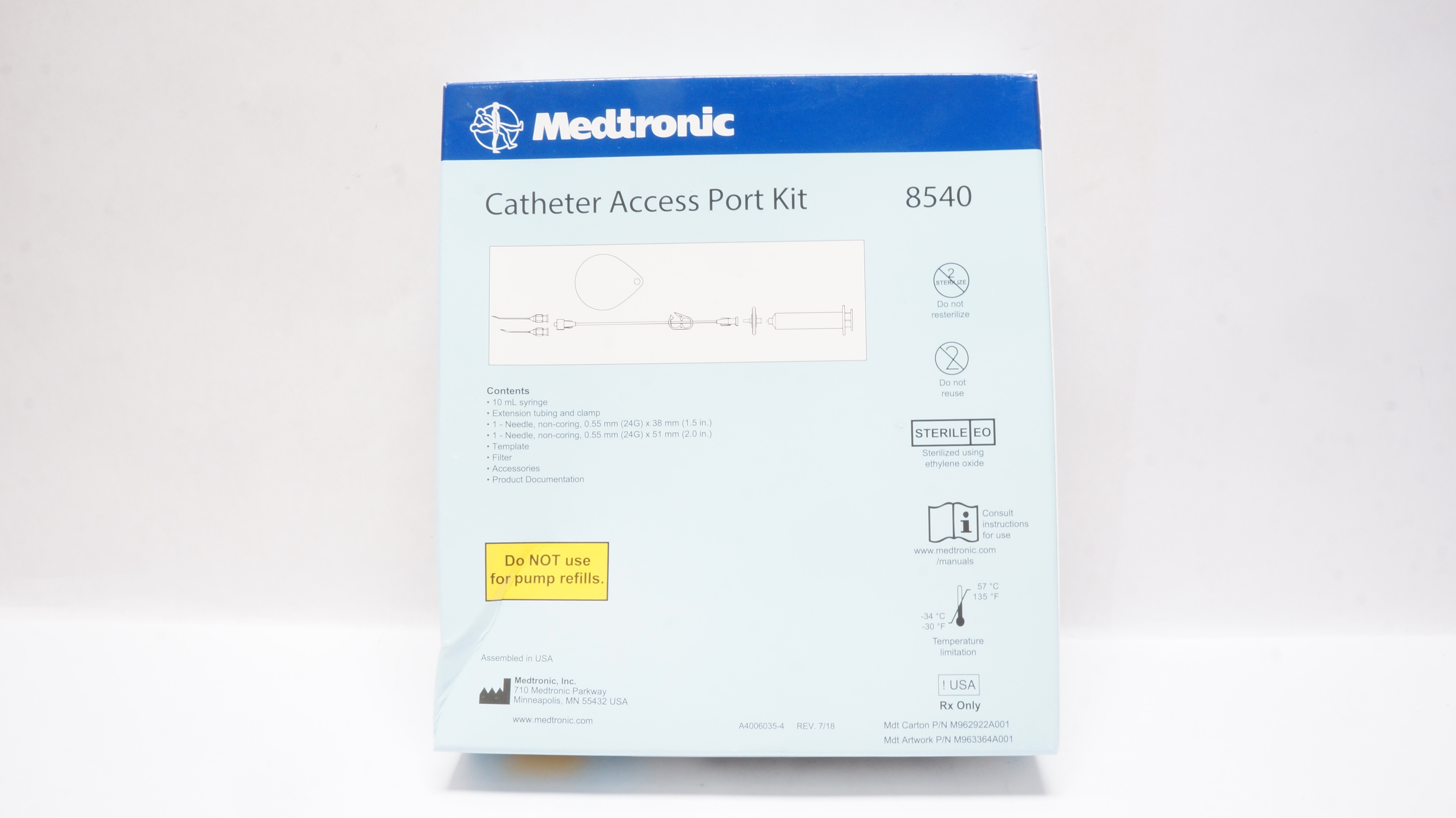 Medtronic 8540 Cath Access Port Kit (x)