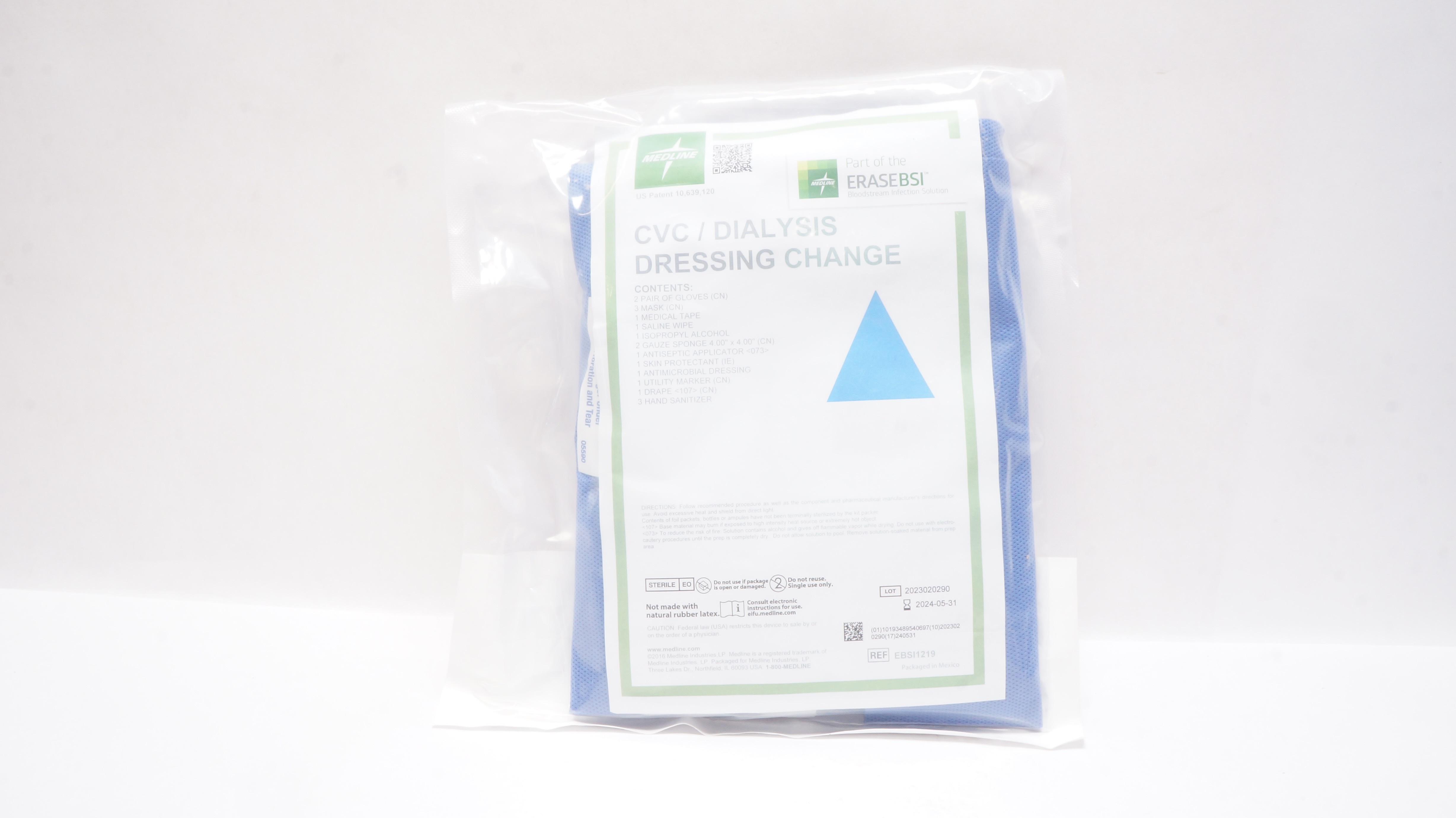 Kit Basic Cvc Dressing Change Medline EBSI1219 ERASEBSI CVC/Dialysis Dressing Change