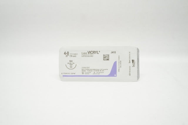 Ethicon J415 4-0 Coated Vicryl Polyglactin 910 Stre SH 26mm Taper, 27inch